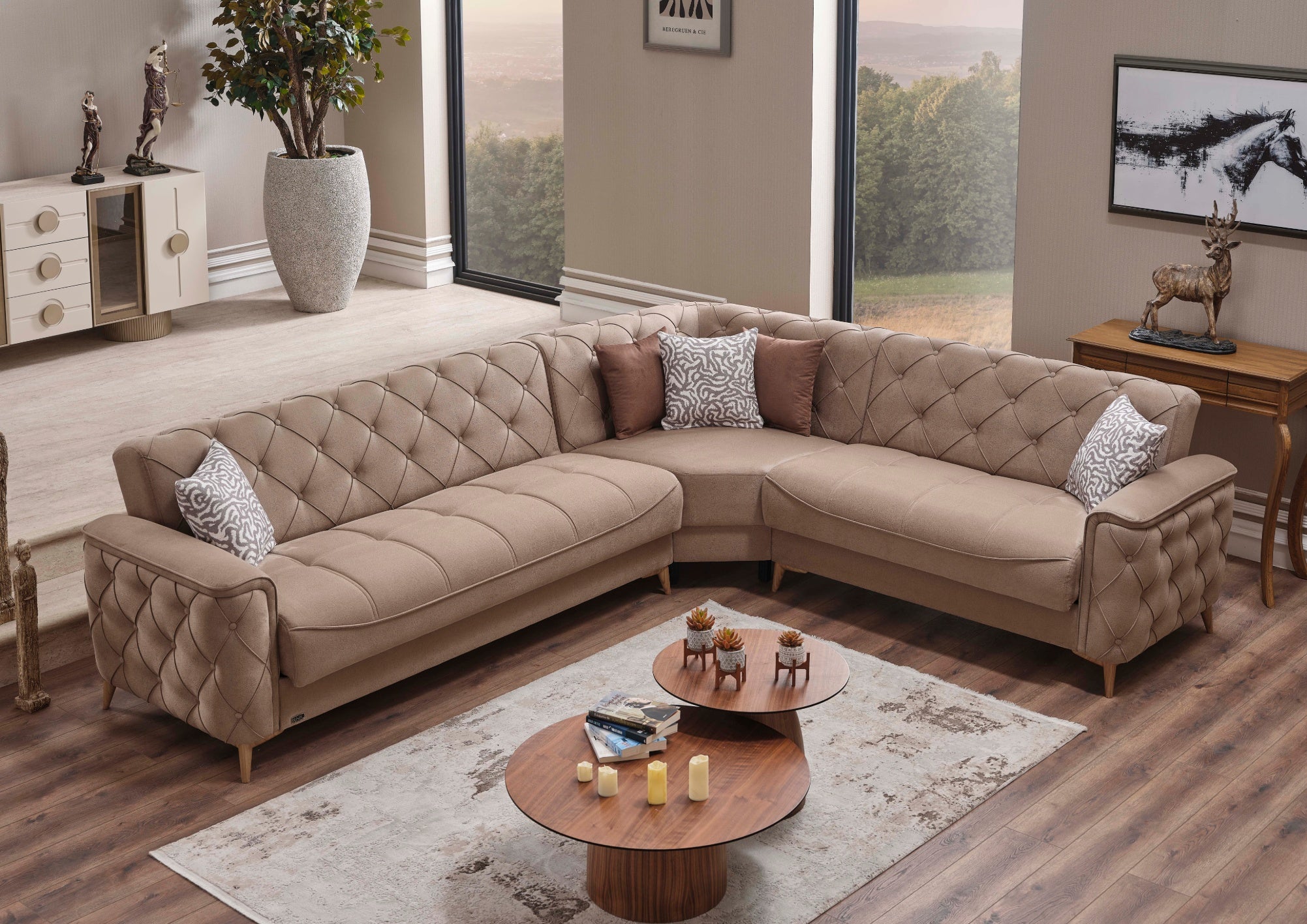 LONDON Chesterfield Ecksofa