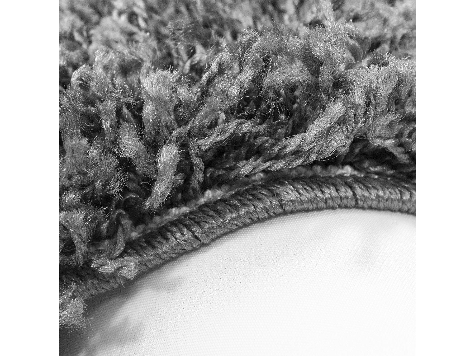 Hochflor Langflor Wohnzimmer Shaggy Teppich Florhöhe 3cm unifarbe Hellgrau