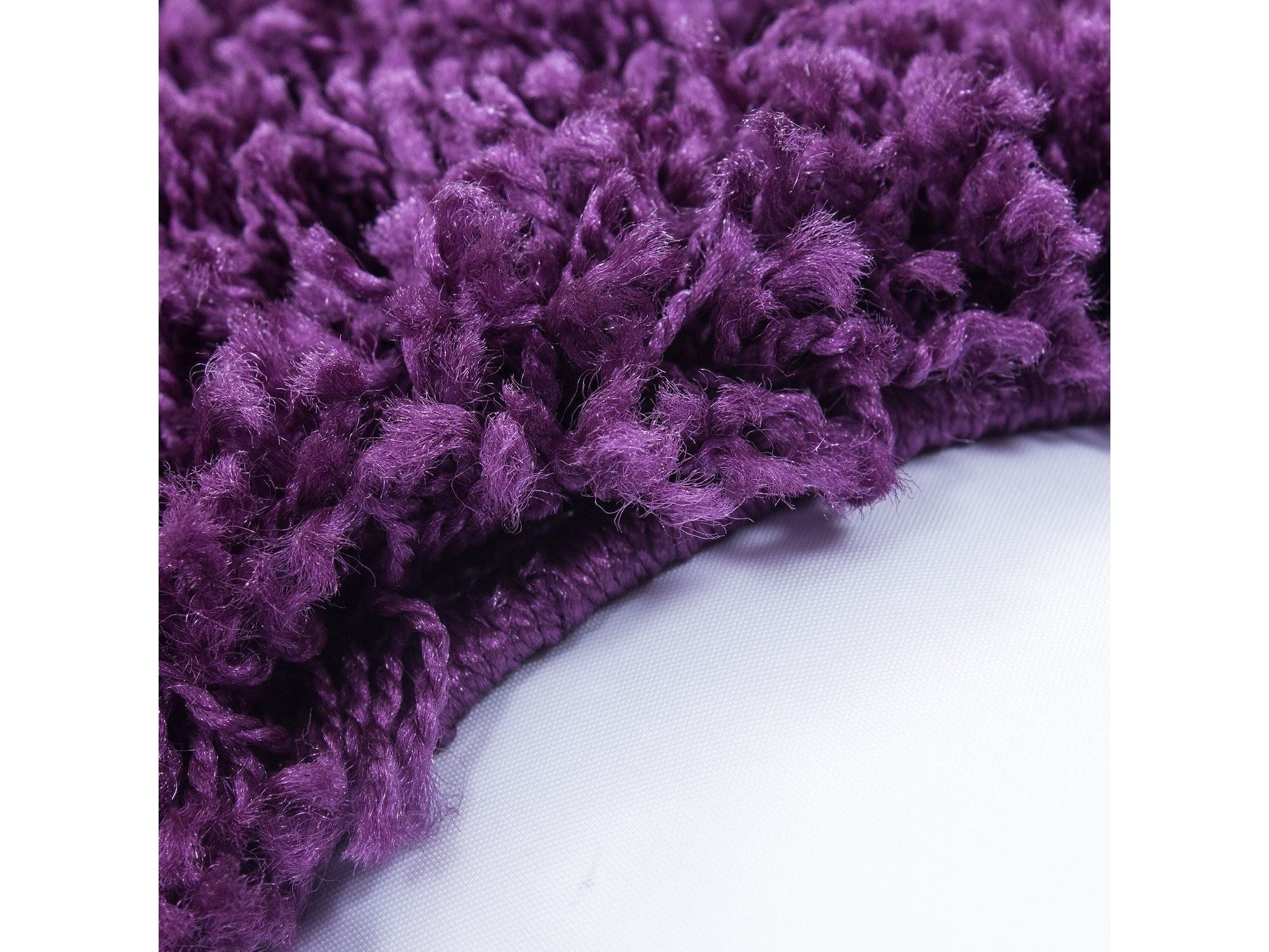 Hochflor Langflor Wohnzimmer Shaggy Teppich Florhöhe 3cm unifarbe Lila