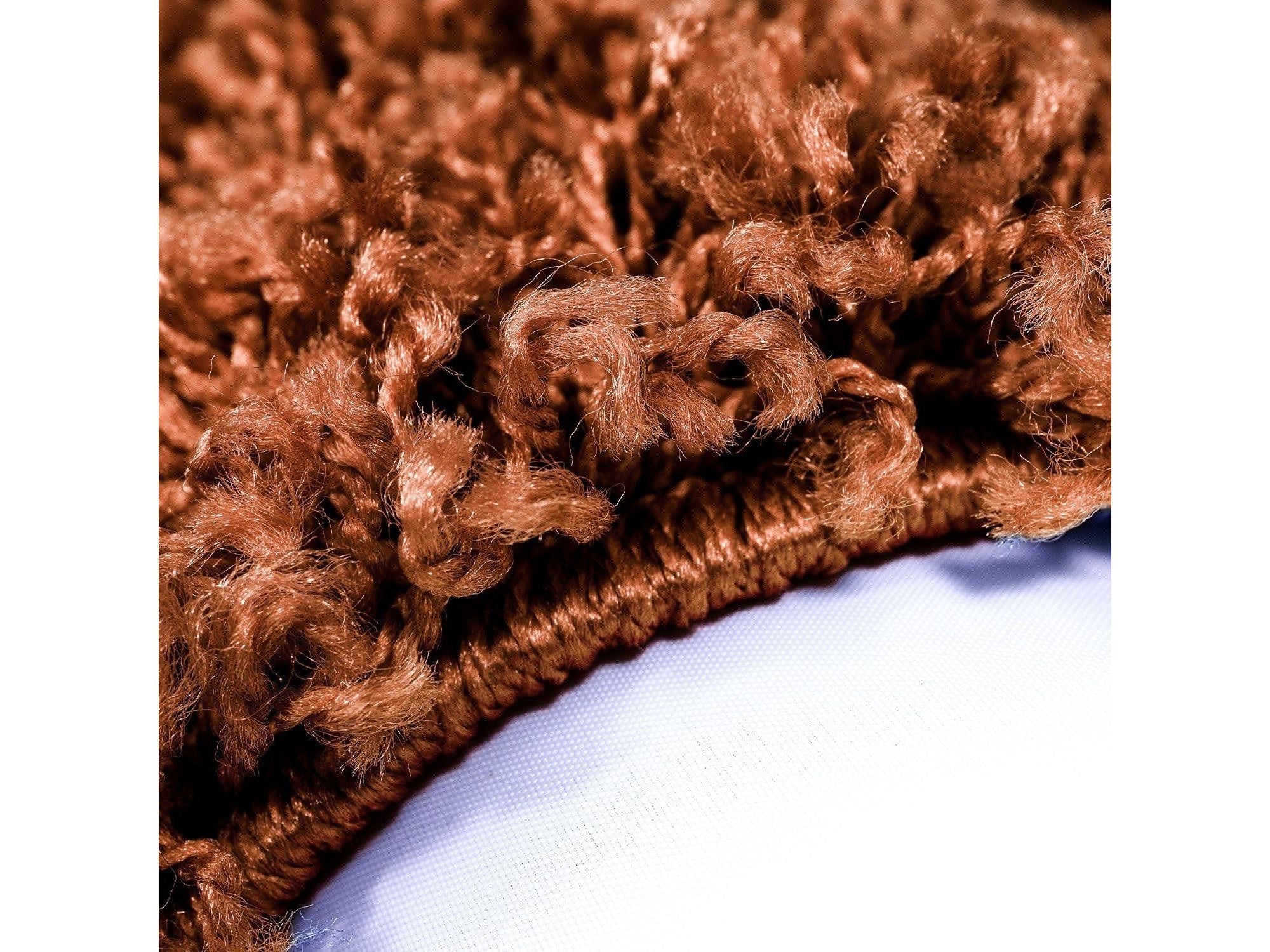 Hochflor Langflor Wohnzimmer Shaggy Teppich Florhöhe 3cm unifarbe Terra