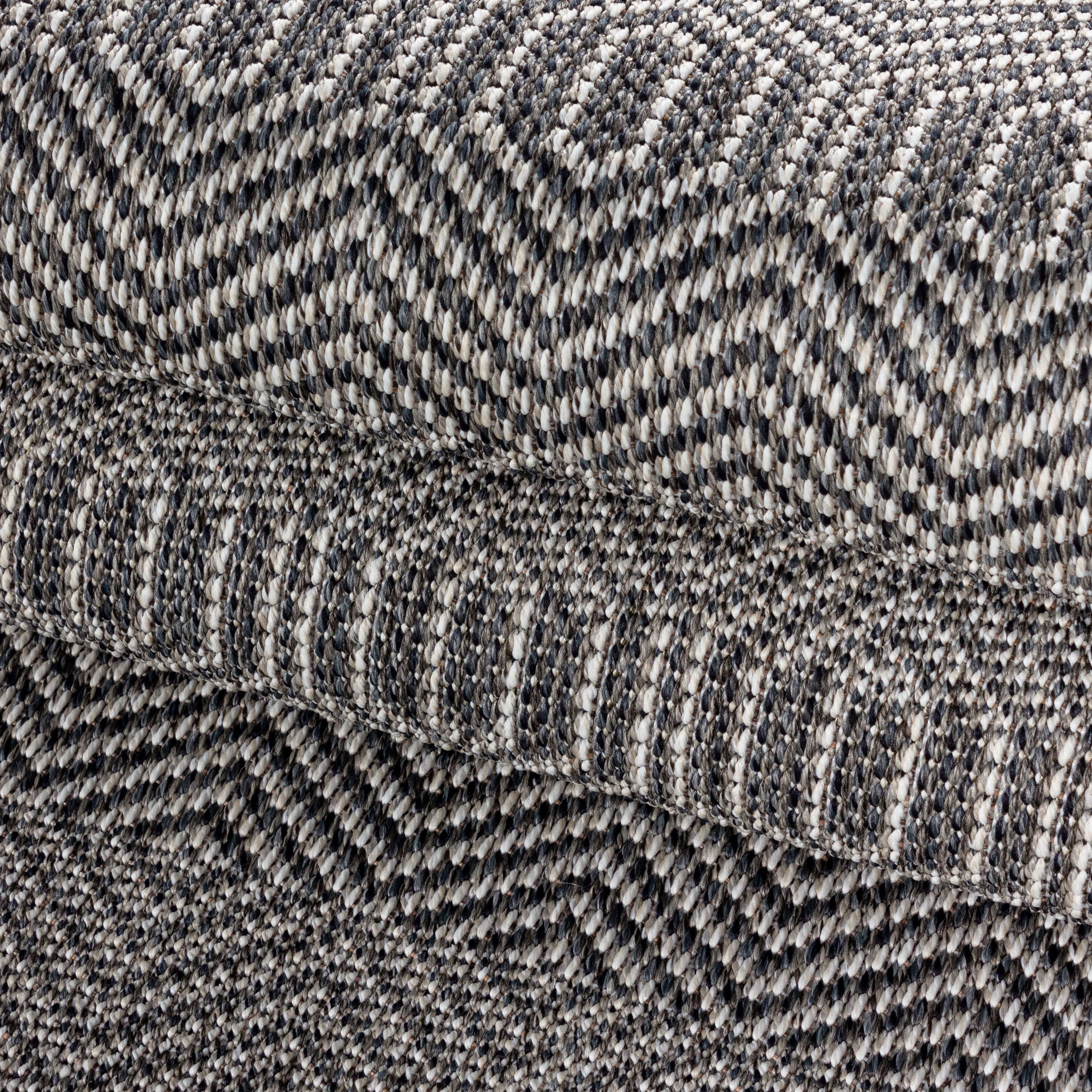 Outdoorteppiche, Boho-Design, Farbe Grau, Teppich für Terasse-Balkon-Küche, Rücken aus Polypropylen