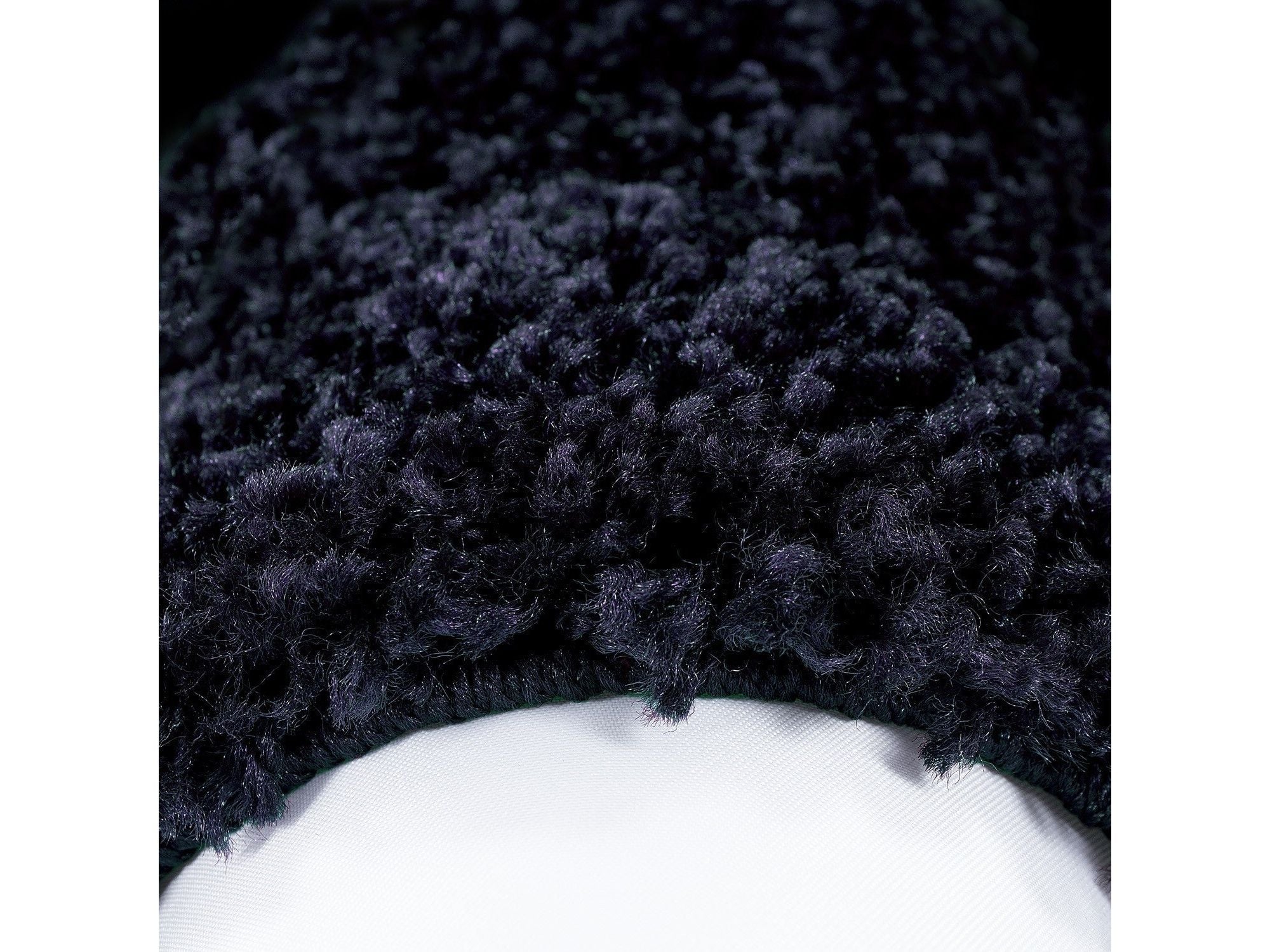 Hochflor Langflor Wohnzimmer Shaggy Teppich 2 Farbig Florhöhe 3cm Navy Blau