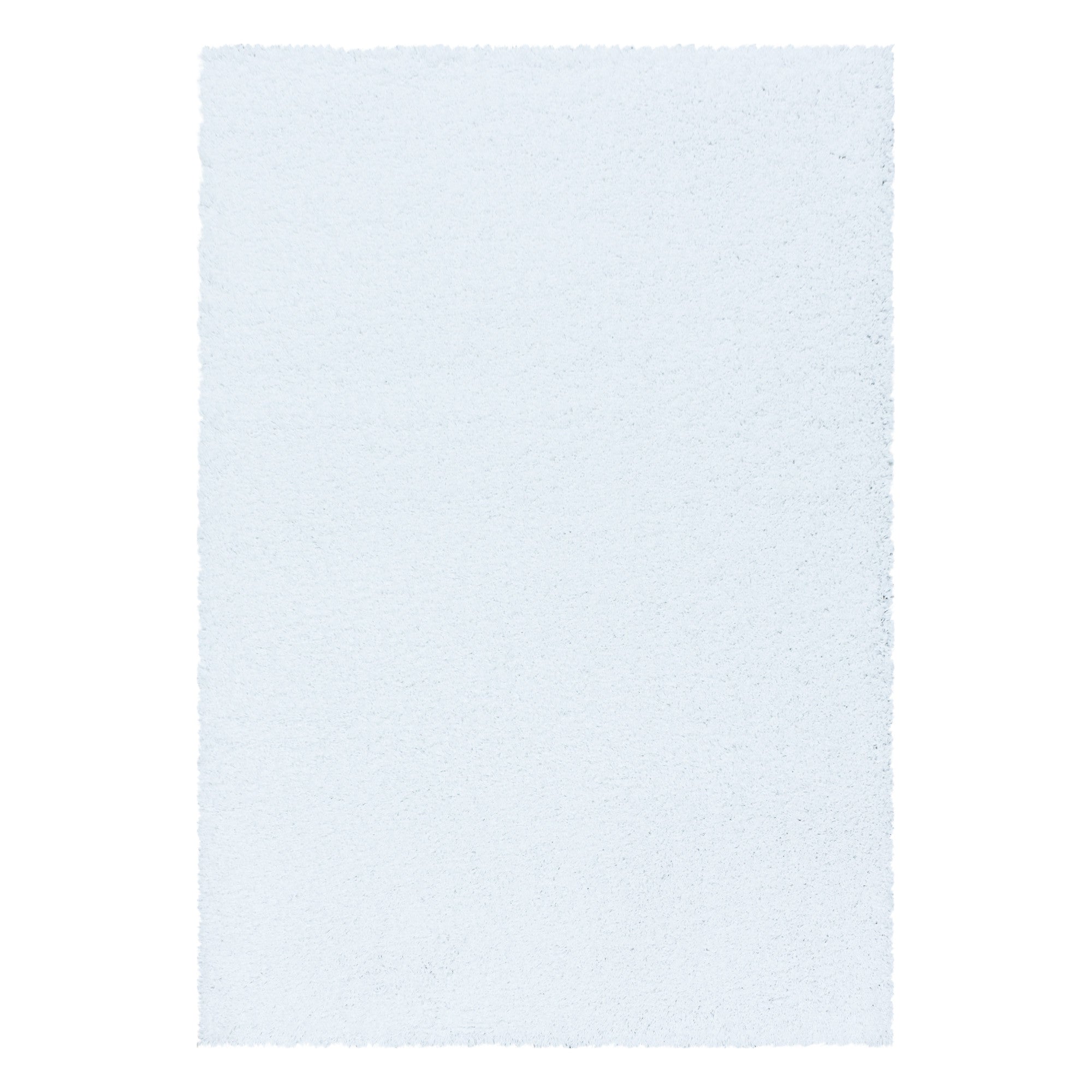 Hochflorteppiche, Unicolor - Einfarbig, Farbe Weiß, Teppich für Wohnzimmer, Rücken aus Jute