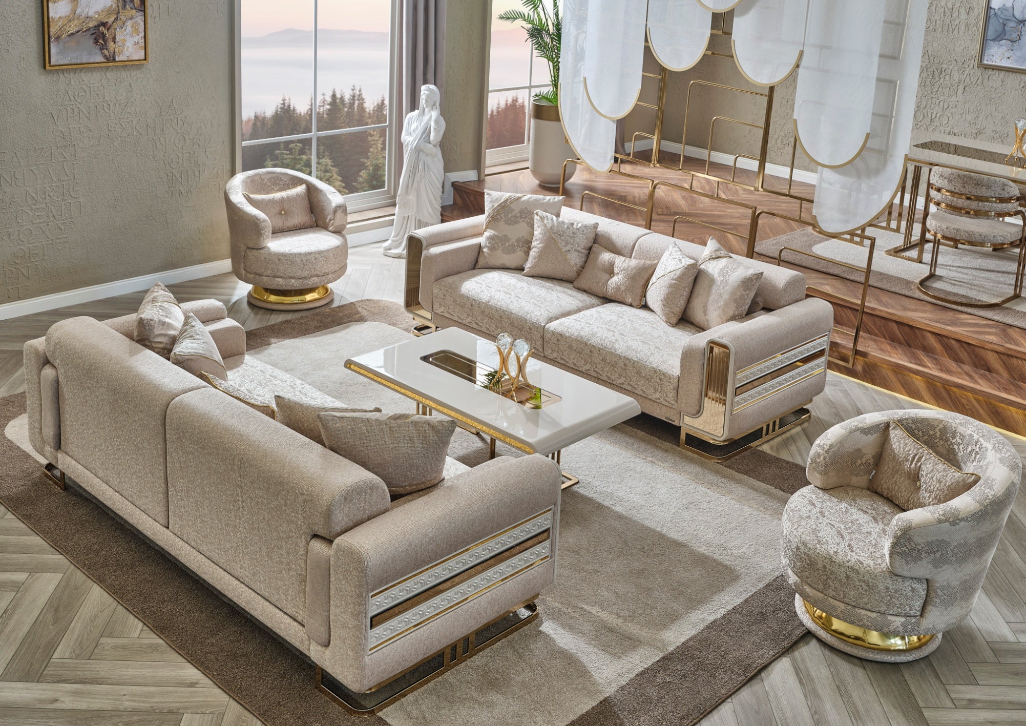 Deluxe Wohnzimmer Set