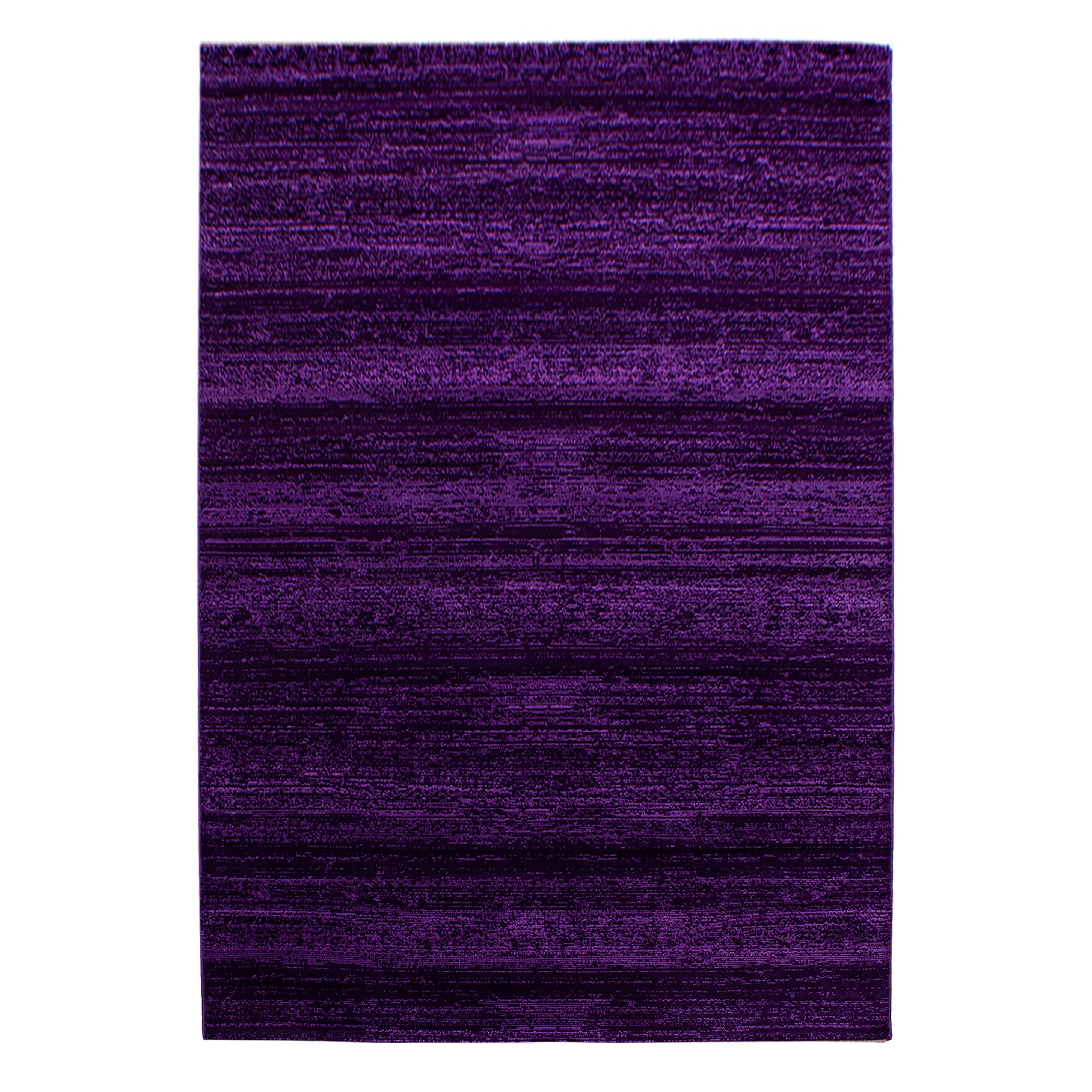 Kurzflorteppiche, Unicolor - Einfarbig, Farbe Violett, Teppich für Wohnzimmer, Rücken aus Jute