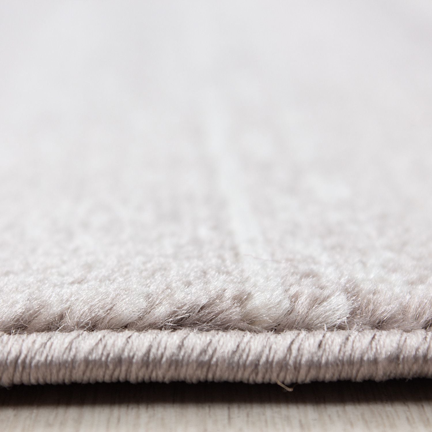 Kurzflorteppiche, Unicolor - Einfarbig, Farbe Beige, Teppich für Wohnzimmer, Rücken aus Jute