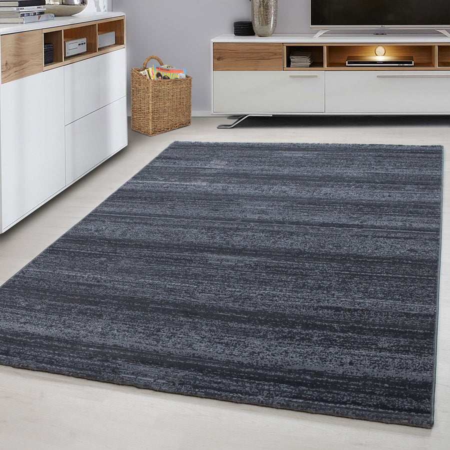 Plus Kurzflorteppich Grau – Jute