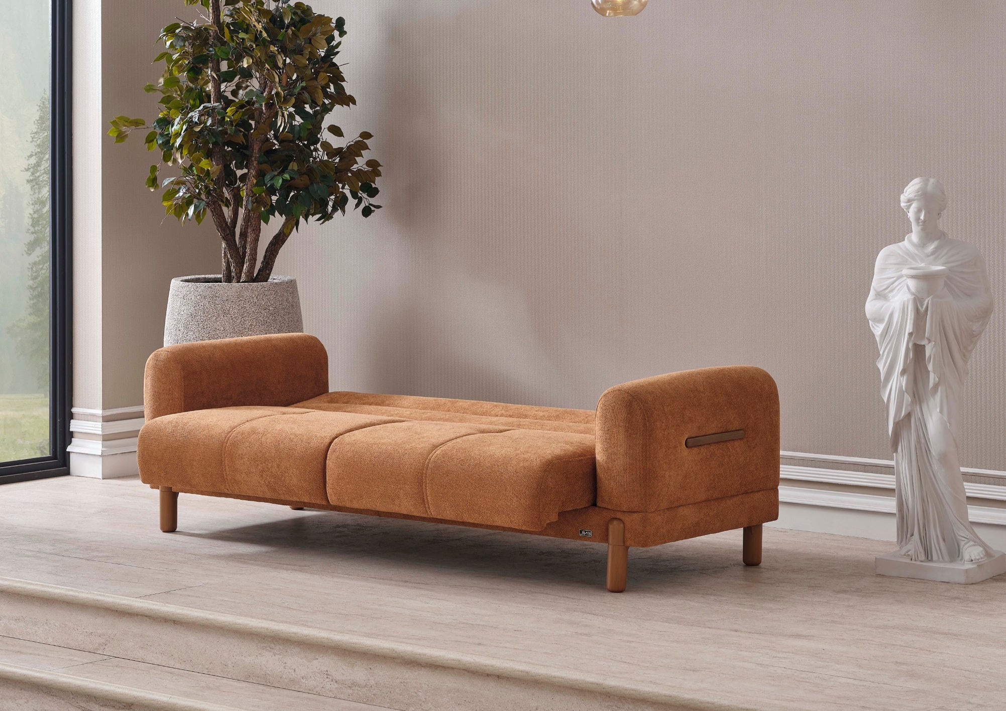 ANKA Holz-Sofagarnitur