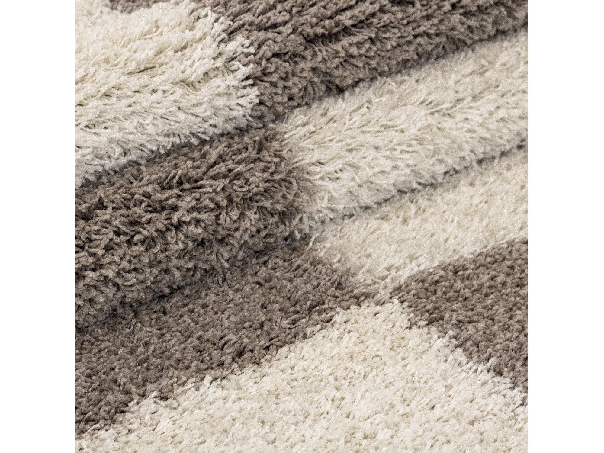 Hochflor Langflor Wohnzimmer GALA Shaggy Teppich Florhöhe 3cm Beige-Creme