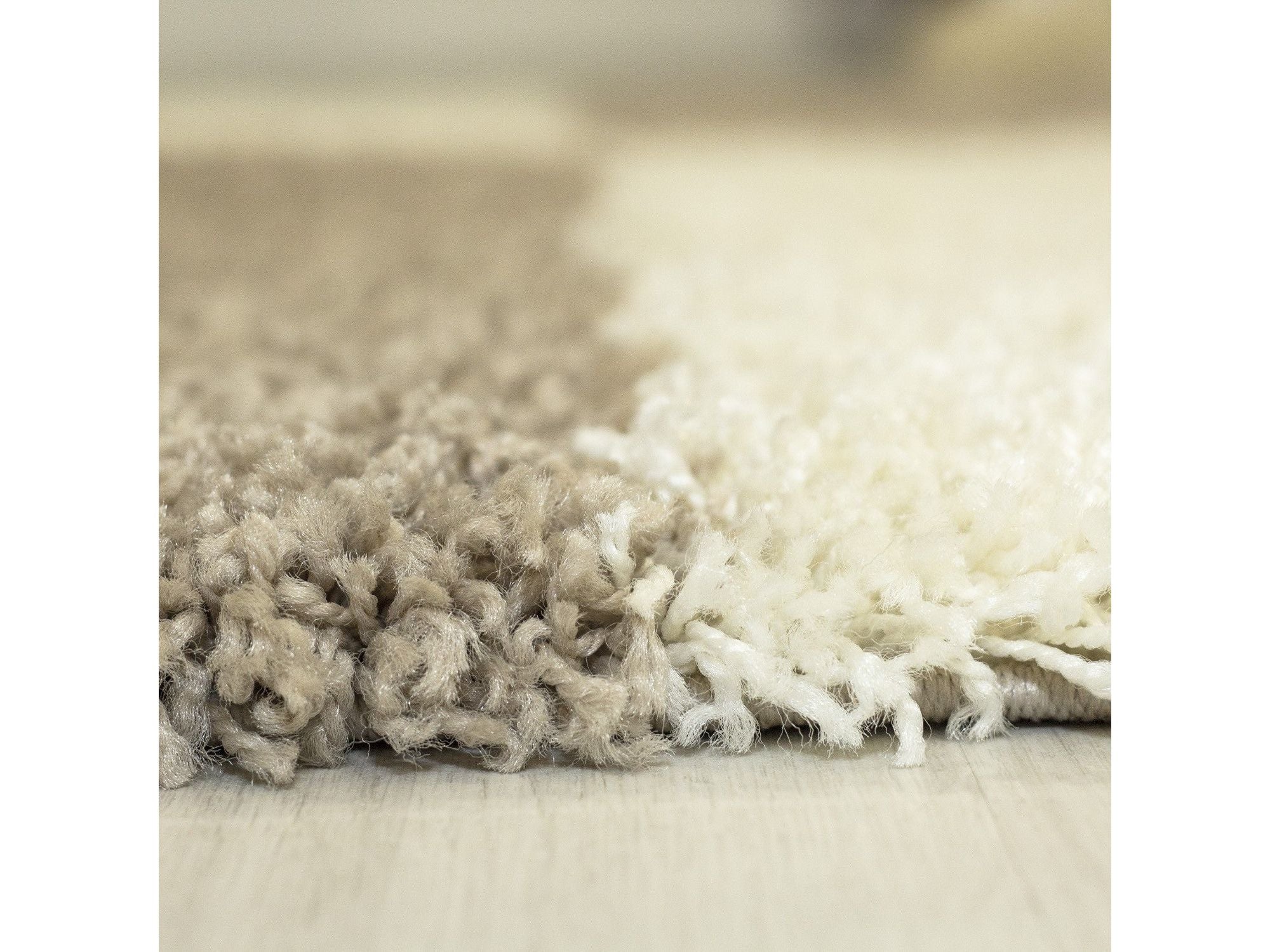 Hochflor Langflor Wohnzimmer GALA Shaggy Teppich Florhöhe 3cm Beige-Creme