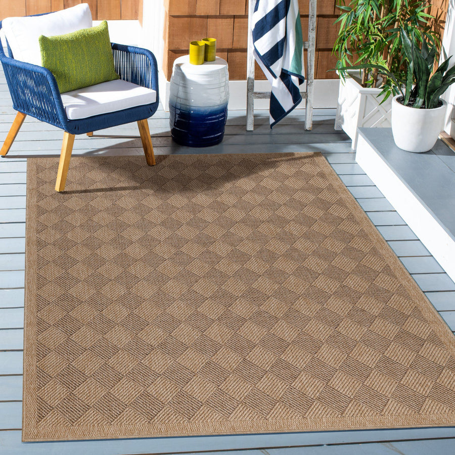 Moderner Outdoor Teppich mit geometrischem Muster