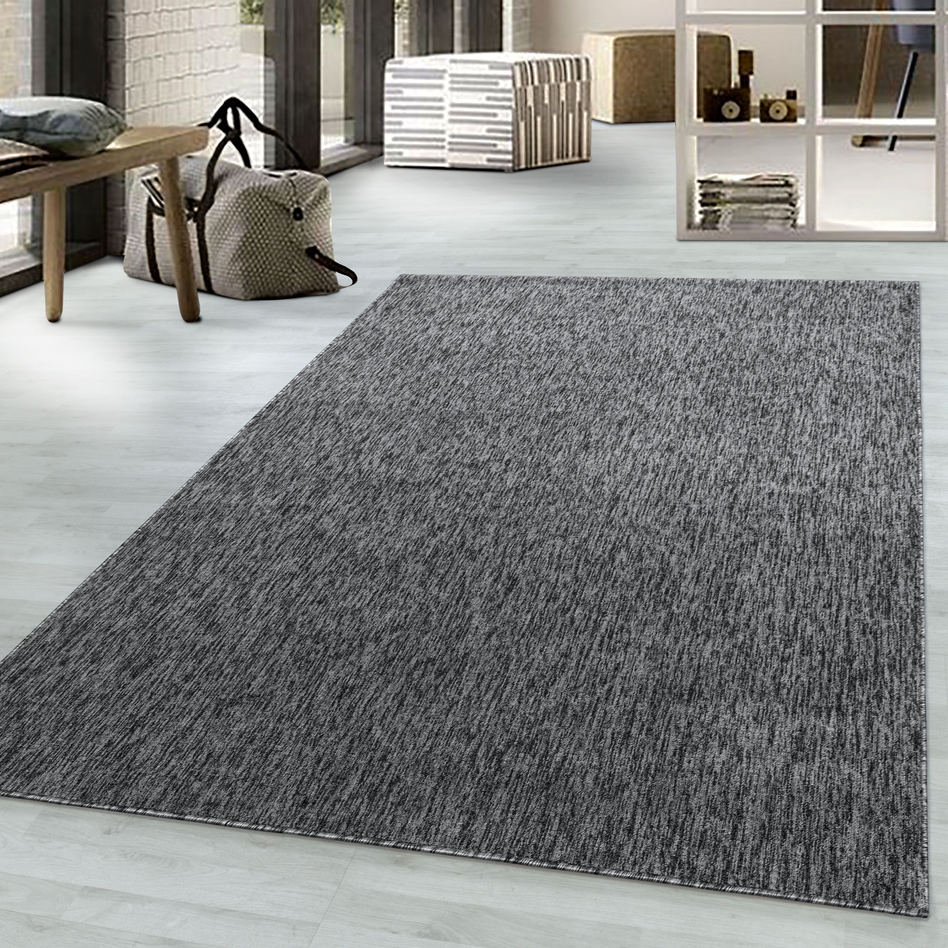 Short-pile carpet, 4mm pile height, mottled glossy, living room carpet, home office carpet, beige