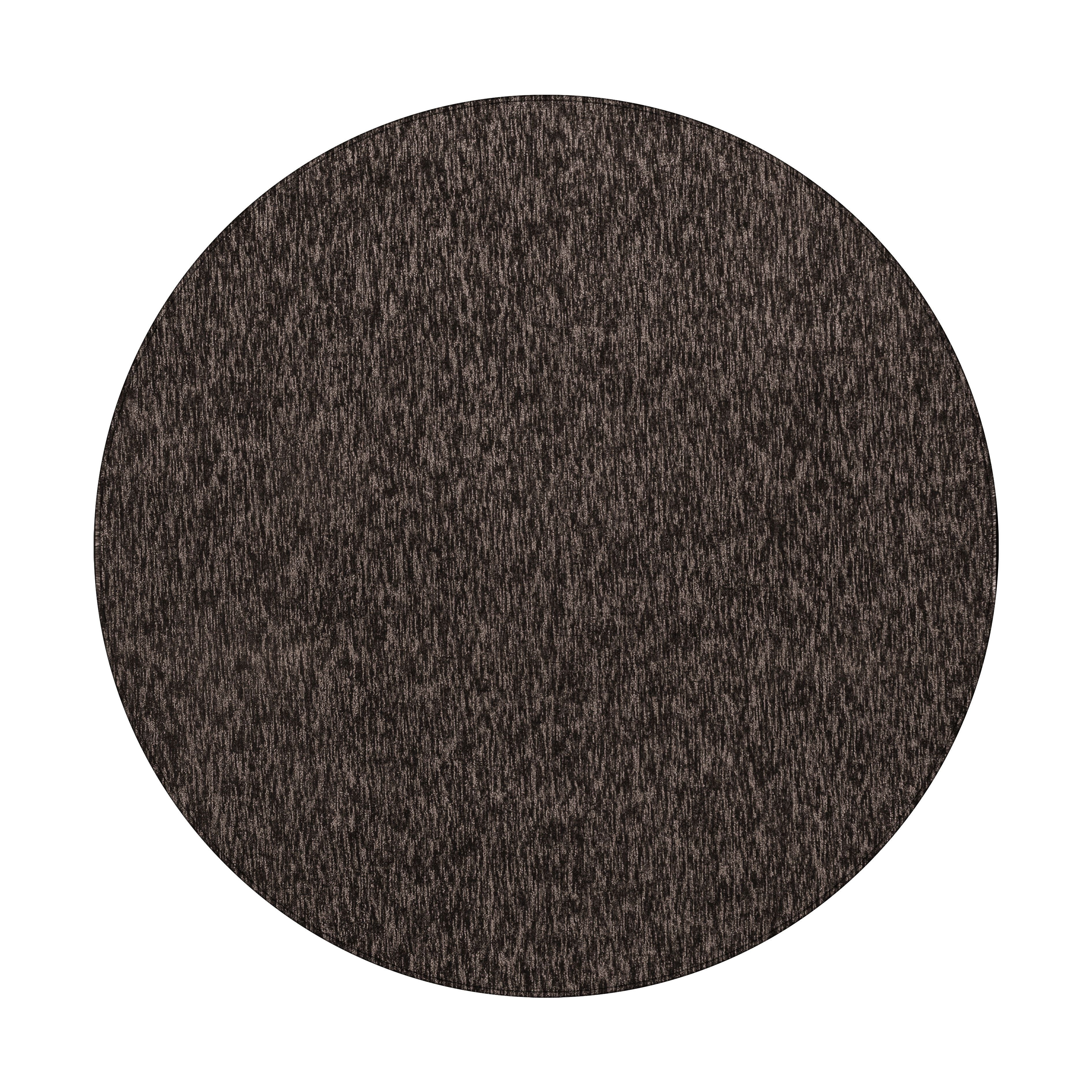 Kurzflorteppiche, Unicolor - Einfarbig, Farbe Braun, Teppich für Wohnzimmer, Rücken aus Filz