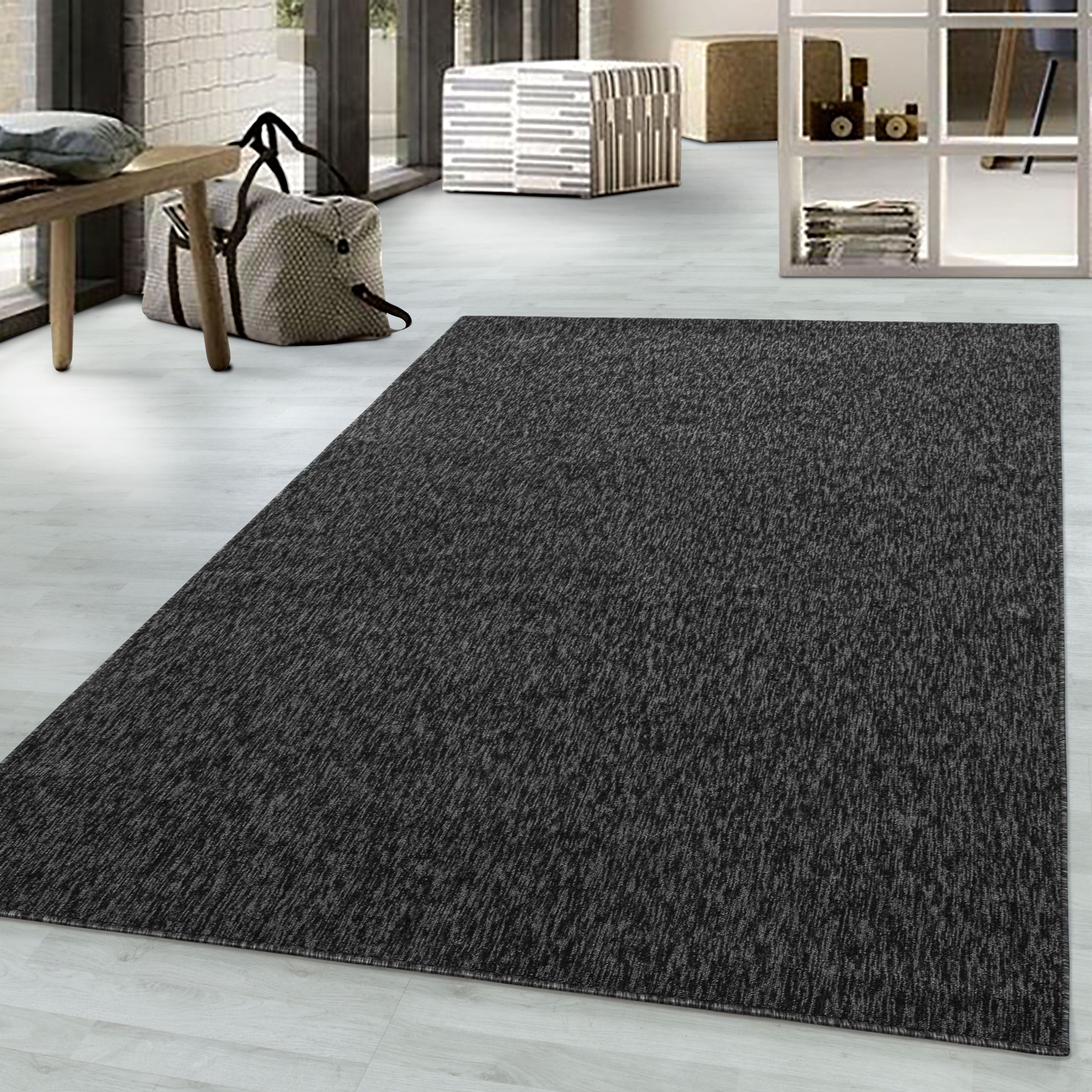 Short-pile carpet, 4mm pile height, mottled glossy, living room carpet, home office carpet, beige