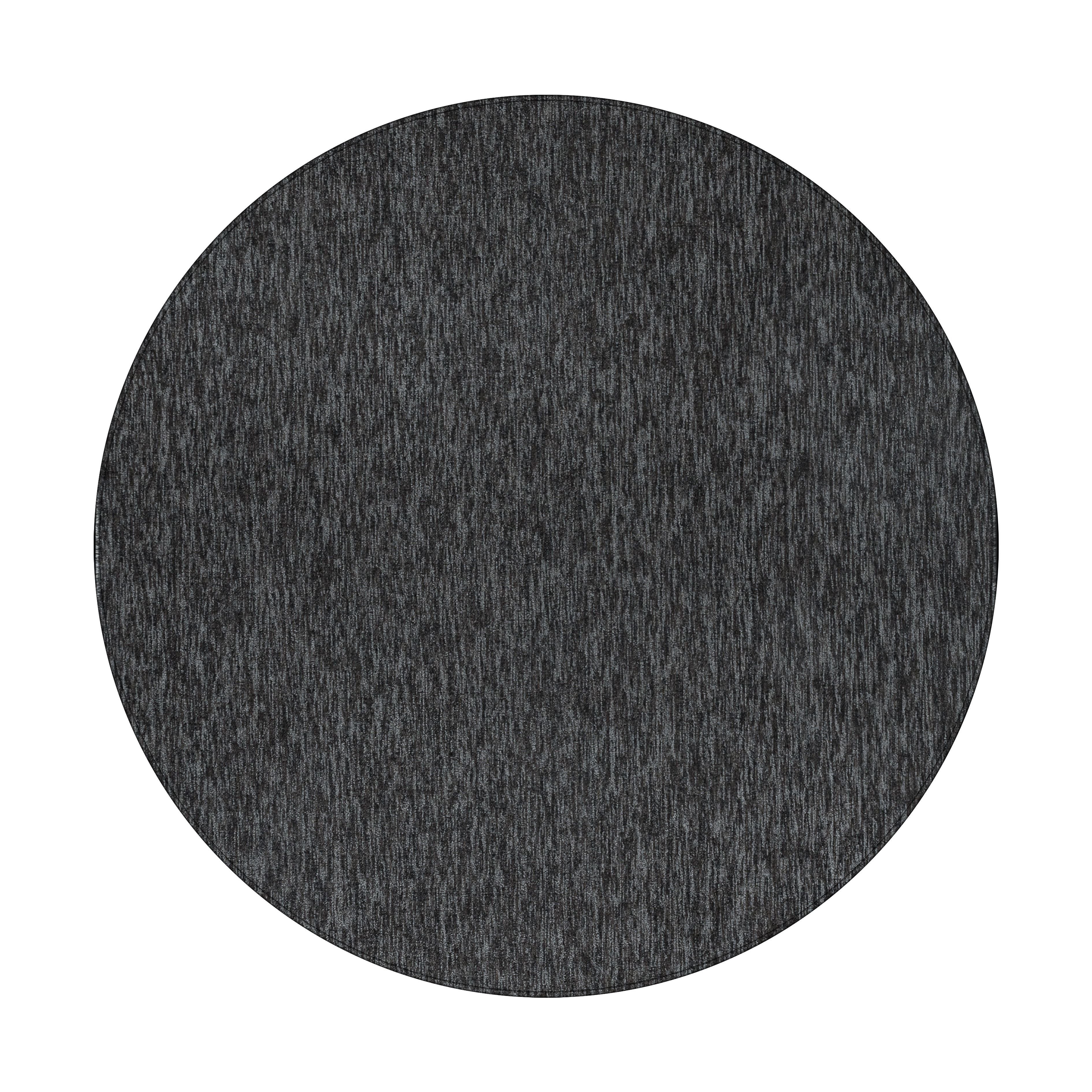 Kurzflorteppiche, Unicolor - Einfarbig, Farbe Anthrazit, Teppich für Wohnzimmer, Rücken aus Filz