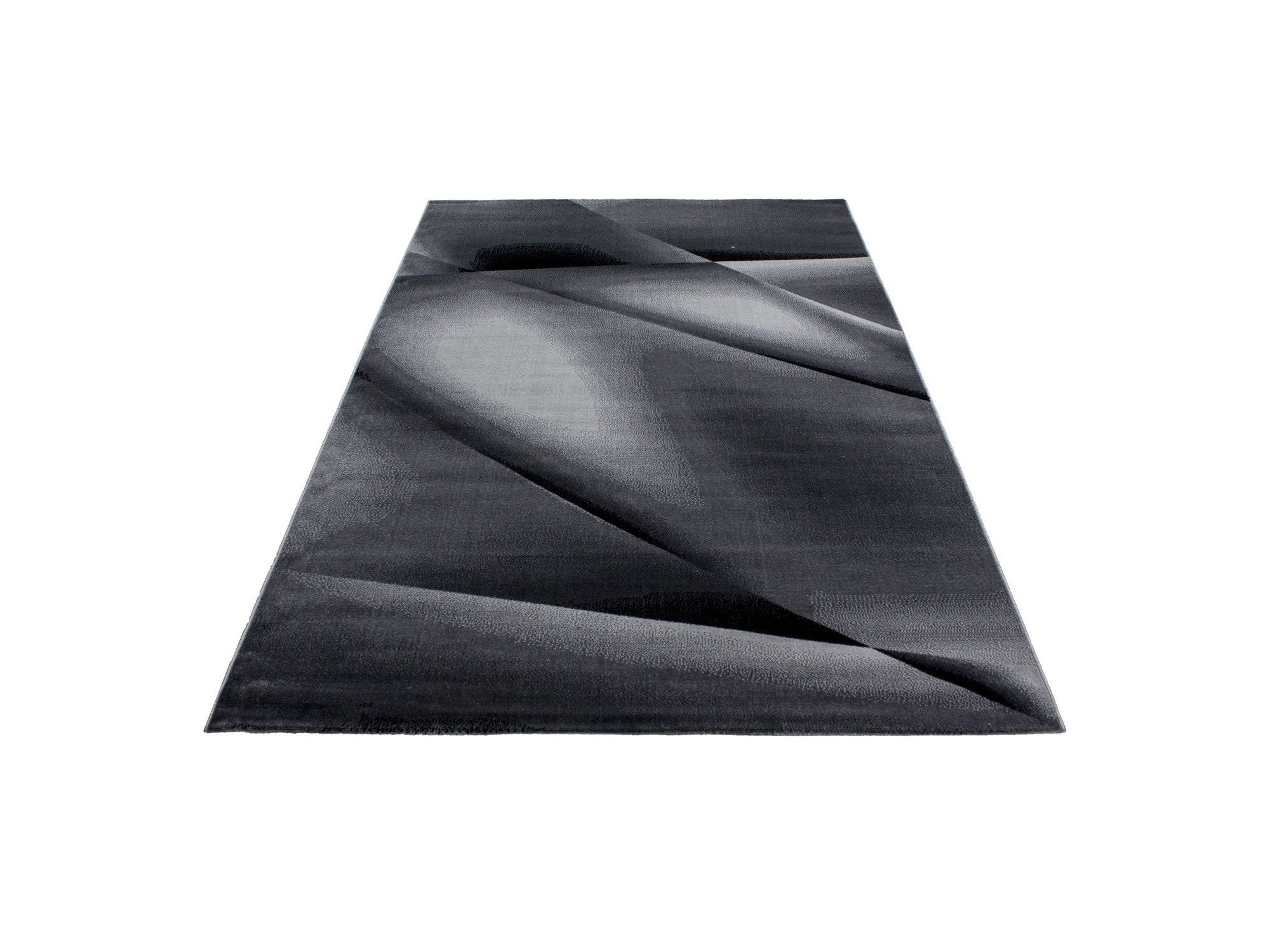 Moderner Designer Wohnzimmer Teppich Miami 6590 Schwarz