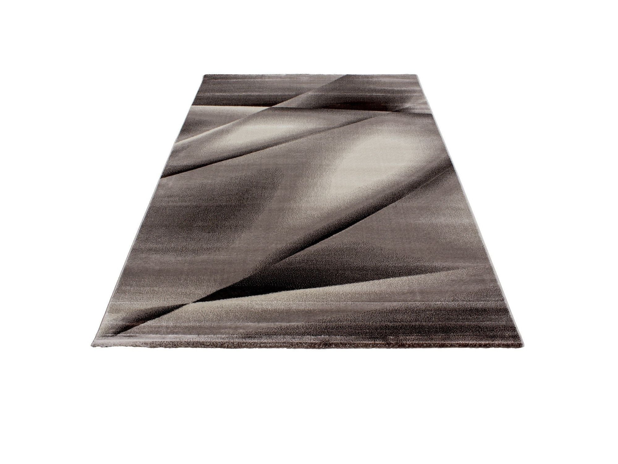 Moderner Designer Wohnzimmer Teppich Miami 6590 Braun