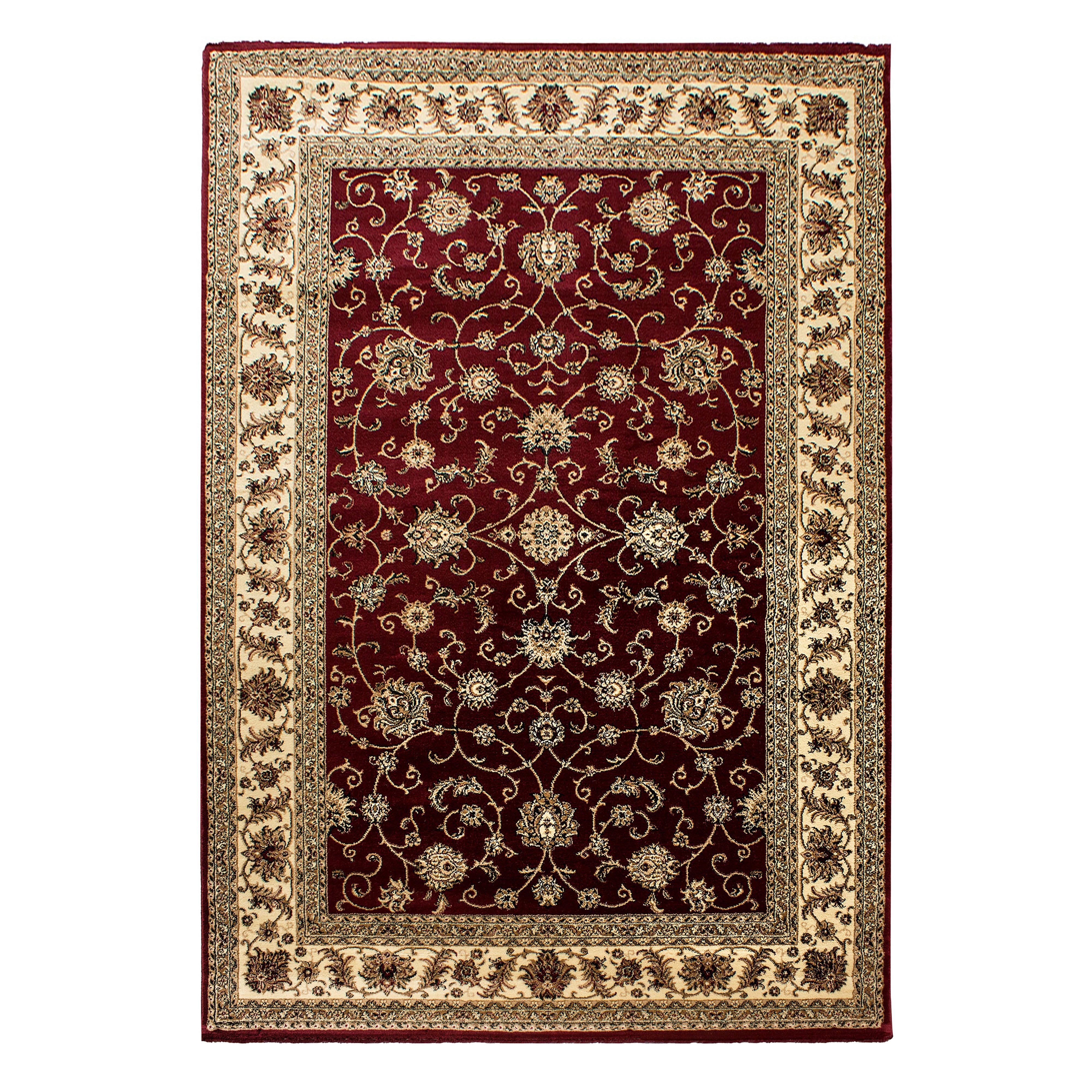 Klassische & Orientteppiche, Orientalisch Design, Farbe Rot, Teppich für Wohnzimmer, Rücken aus Jute