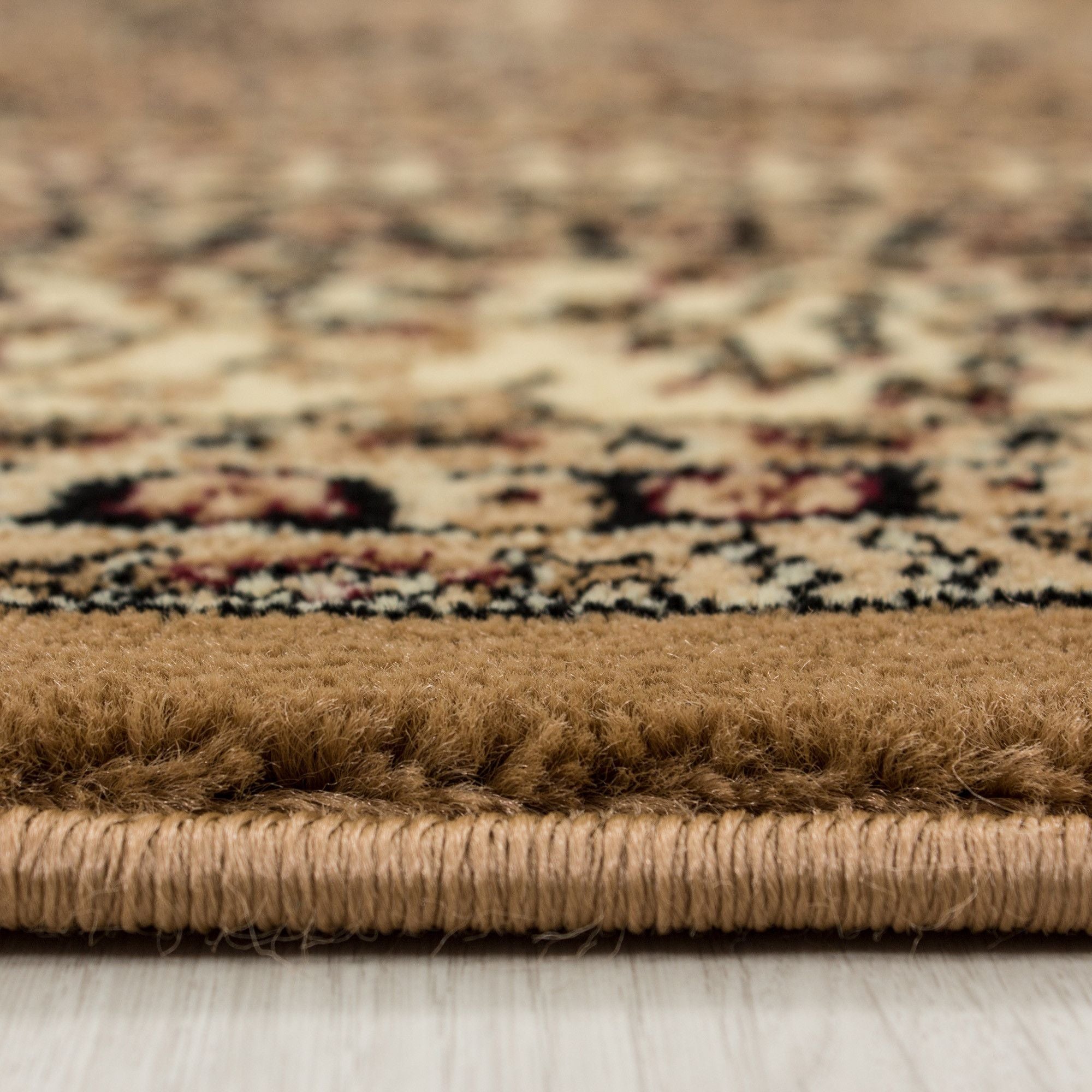Klassische & Orientteppiche, Orientalisch Design, Farbe Beige, Teppich für Wohnzimmer, Rücken aus Jute