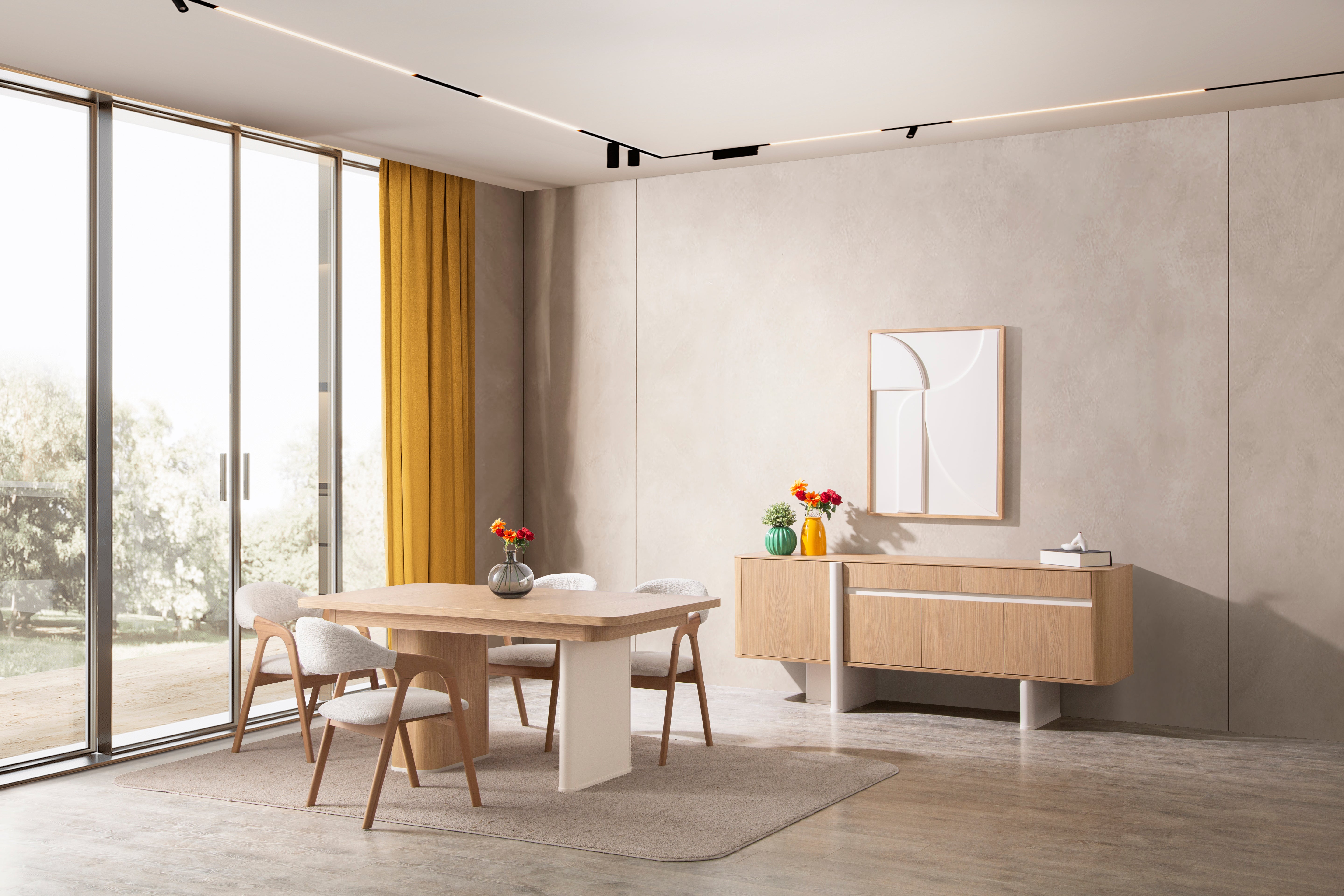 Icon Sideboard mit Wandpanel