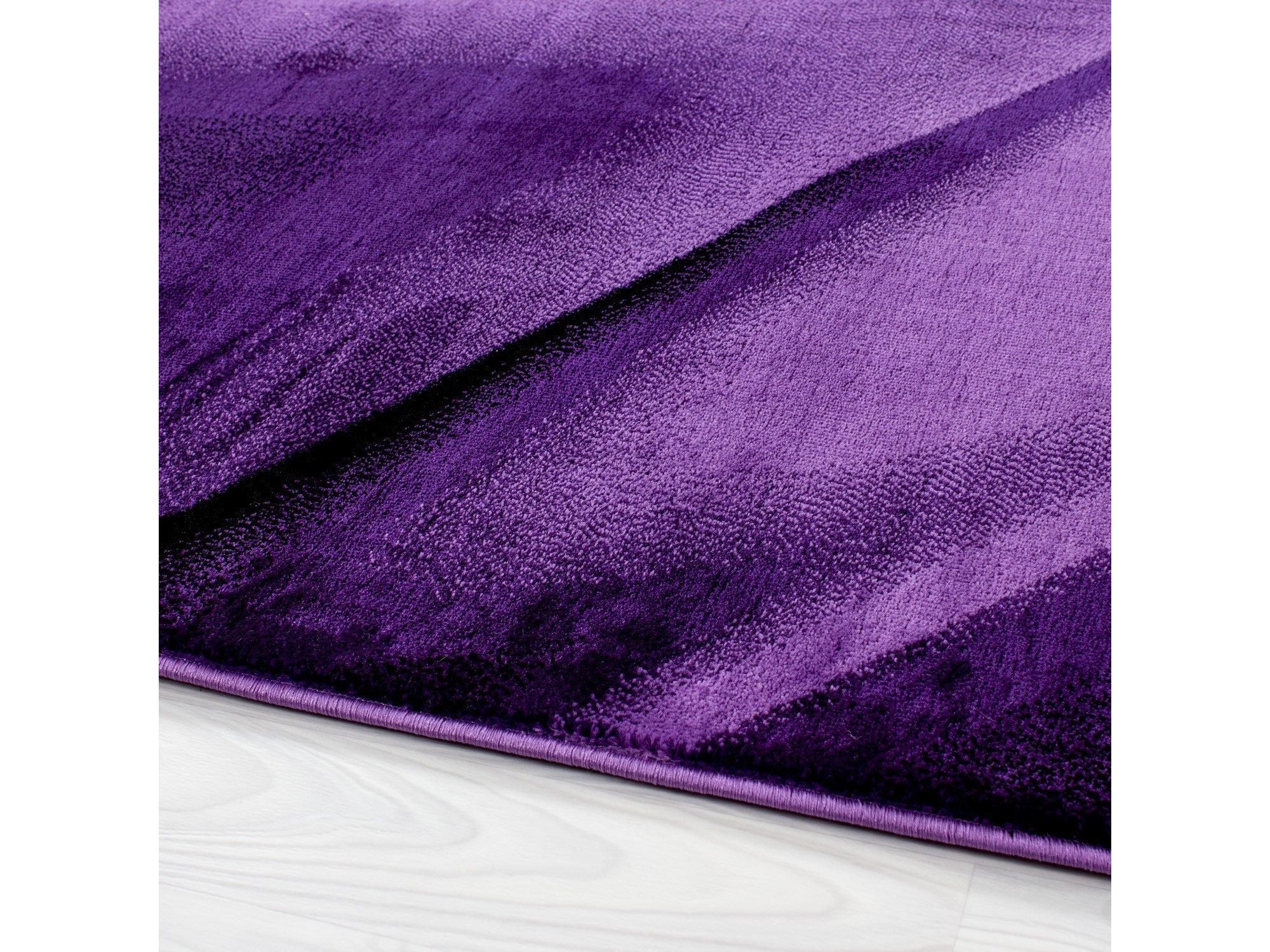 Moderner Designer Wohnzimmer Teppich MIAMI 6590 LILA