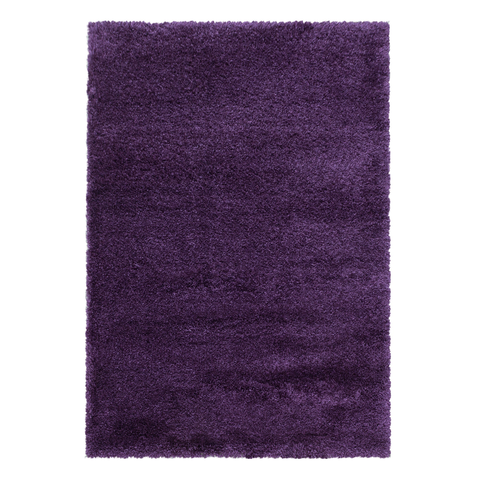 Hochflorteppiche, Unicolor - Einfarbig, Farbe Violett, Teppich für Wohnzimmer, Rücken aus Jute