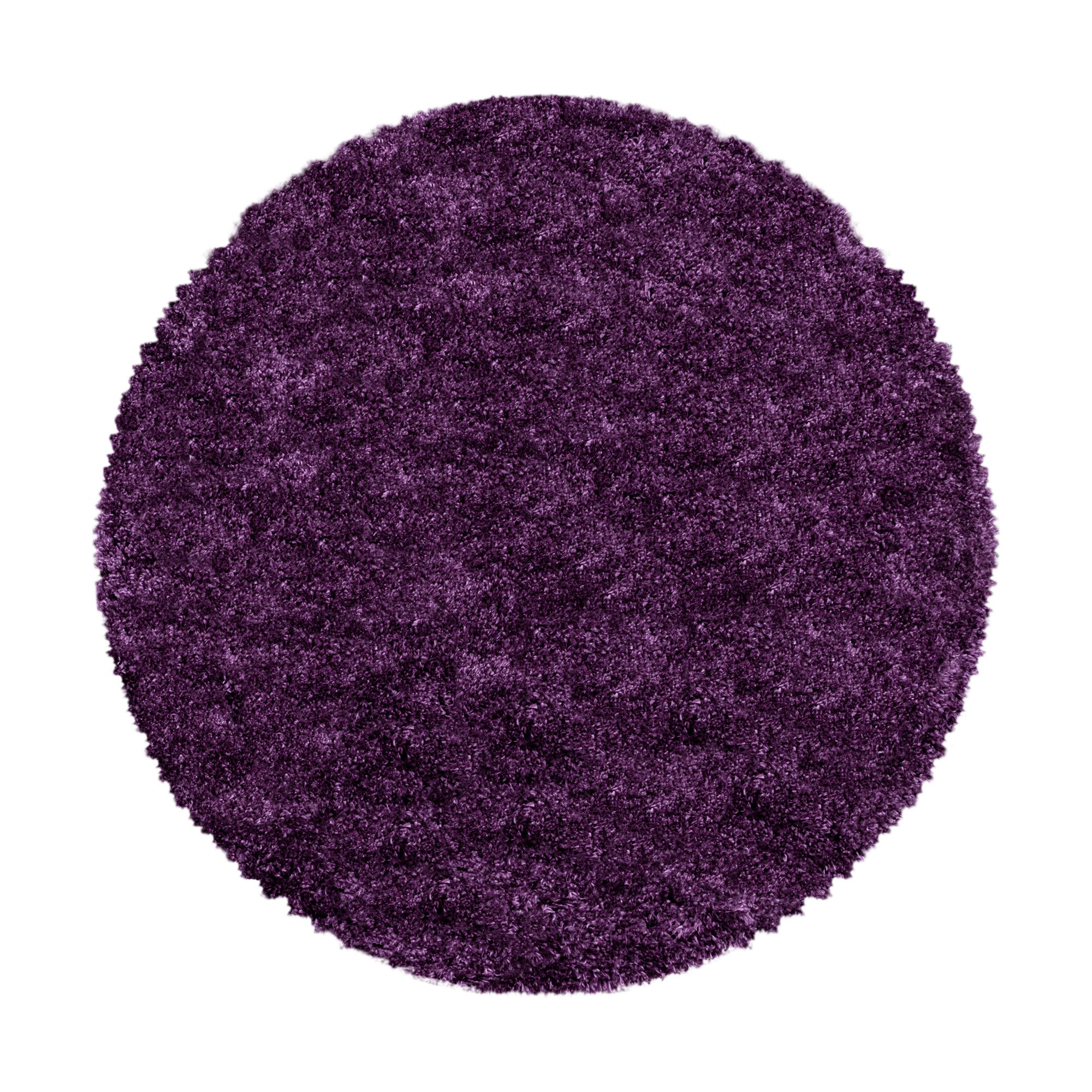 Hochflorteppiche, Unicolor - Einfarbig, Farbe Violett, Teppich für Wohnzimmer, Rücken aus Jute