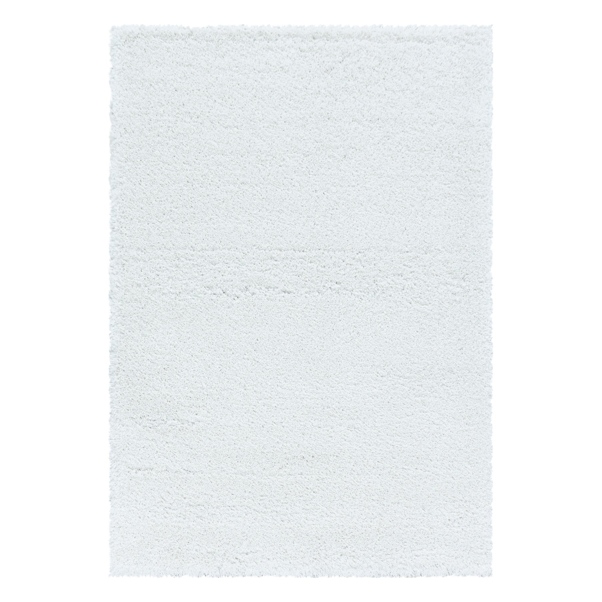 Hochflorteppiche, Unicolor - Einfarbig, Farbe Weiß, Teppich für Wohnzimmer, Rücken aus Jute