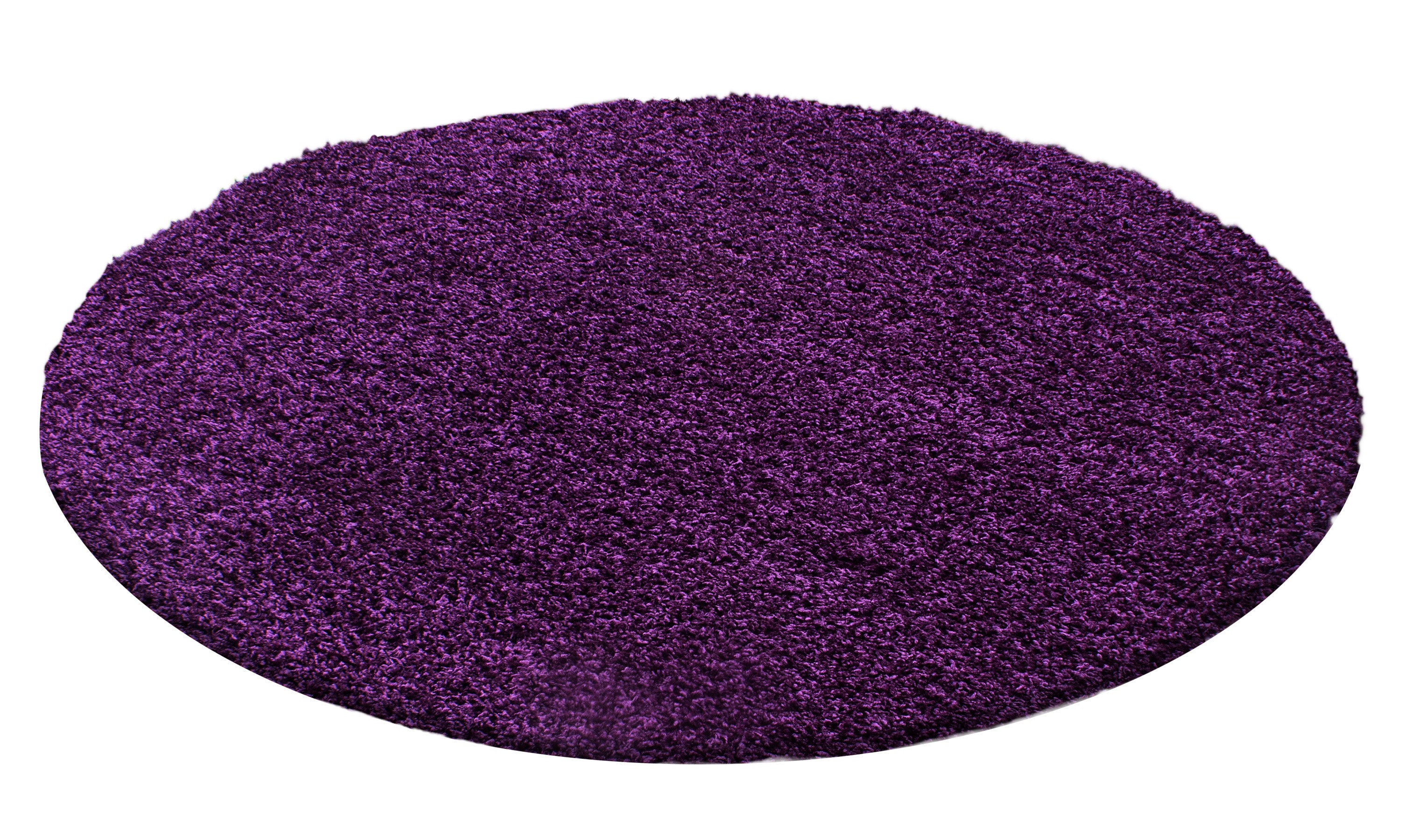 Hochflorteppiche, Unicolor - Einfarbig, Farbe Violett, Teppich für Wohnzimmer, Rücken aus Jute