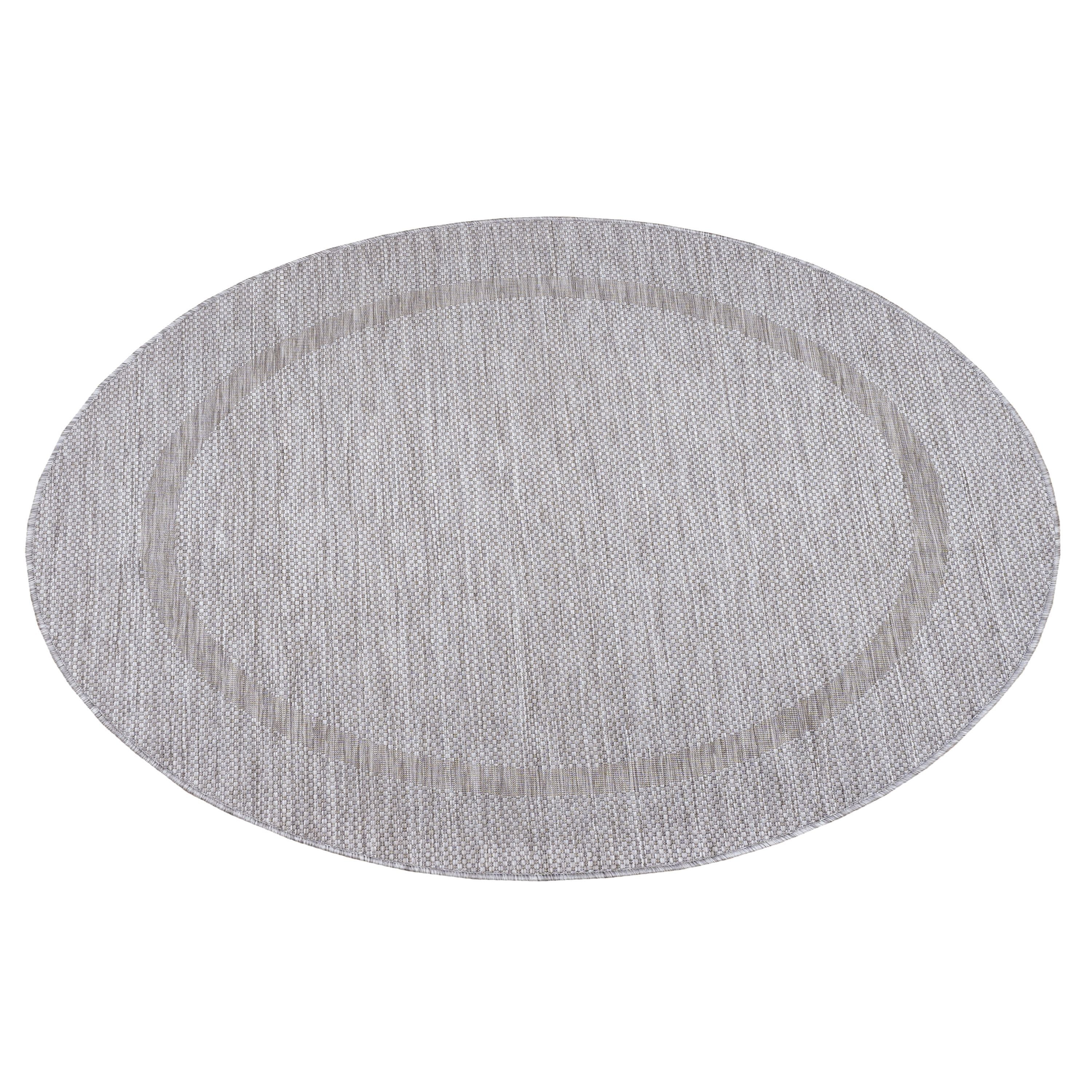 Outdoorteppiche, Unicolor - Einfarbig, Farbe Silber, Teppich für Terasse-Balkon-Küche, Rücken aus Polypropylen