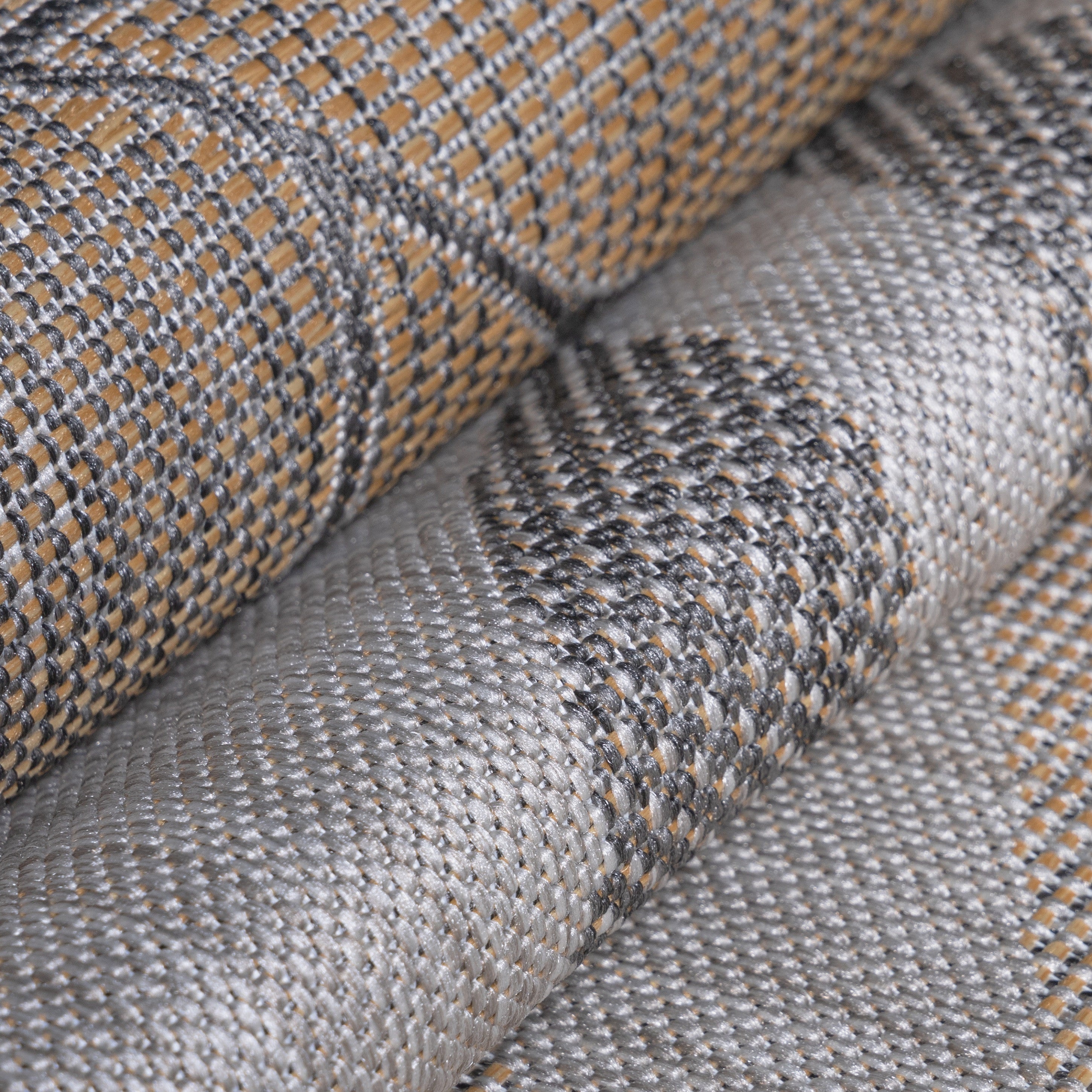 Outdoorteppiche, Palmen Design, Farbe Beige, Teppich für Terasse-Balkon-Küche, Rücken aus Polypropylen