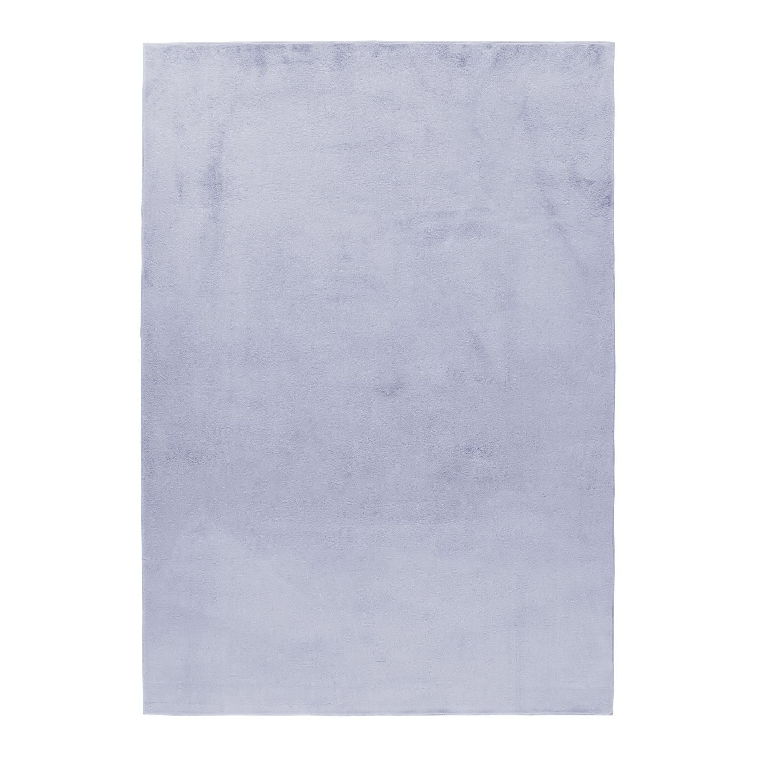 Hochflorteppiche, Unicolor - Einfarbig, Farbe Silber, Teppich für Wohnzimmer, Rücken aus Baumwolle