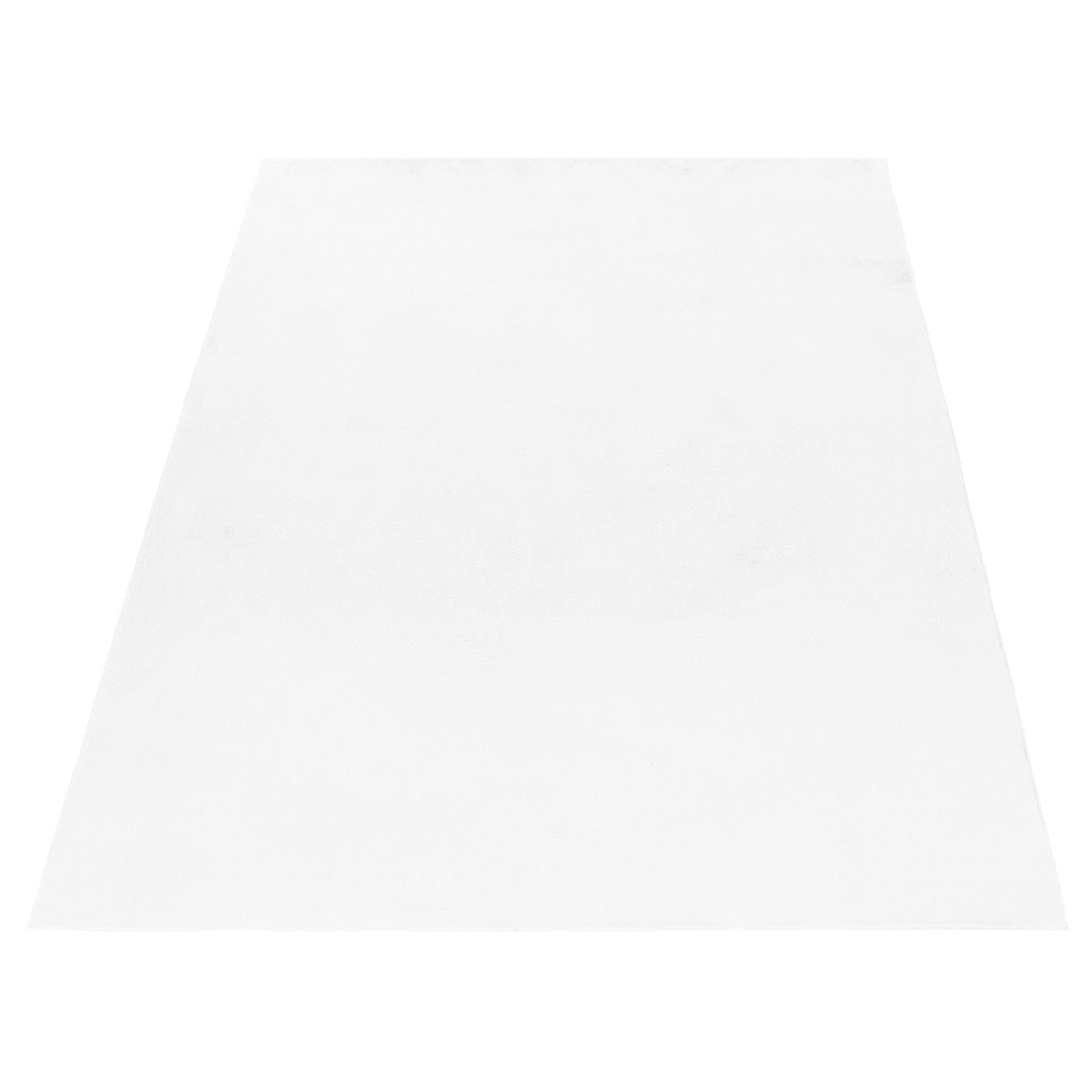 Hochflorteppiche, Unicolor - Einfarbig, Farbe Weiß, Teppich für Wohnzimmer, Rücken aus Baumwolle