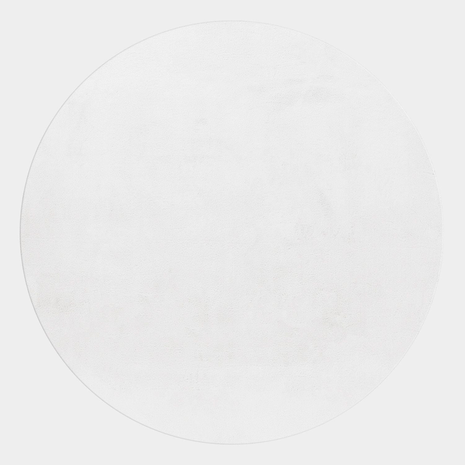 Hochflorteppiche, Unicolor - Einfarbig, Farbe Weiß, Teppich für Wohnzimmer, Rücken aus Baumwolle