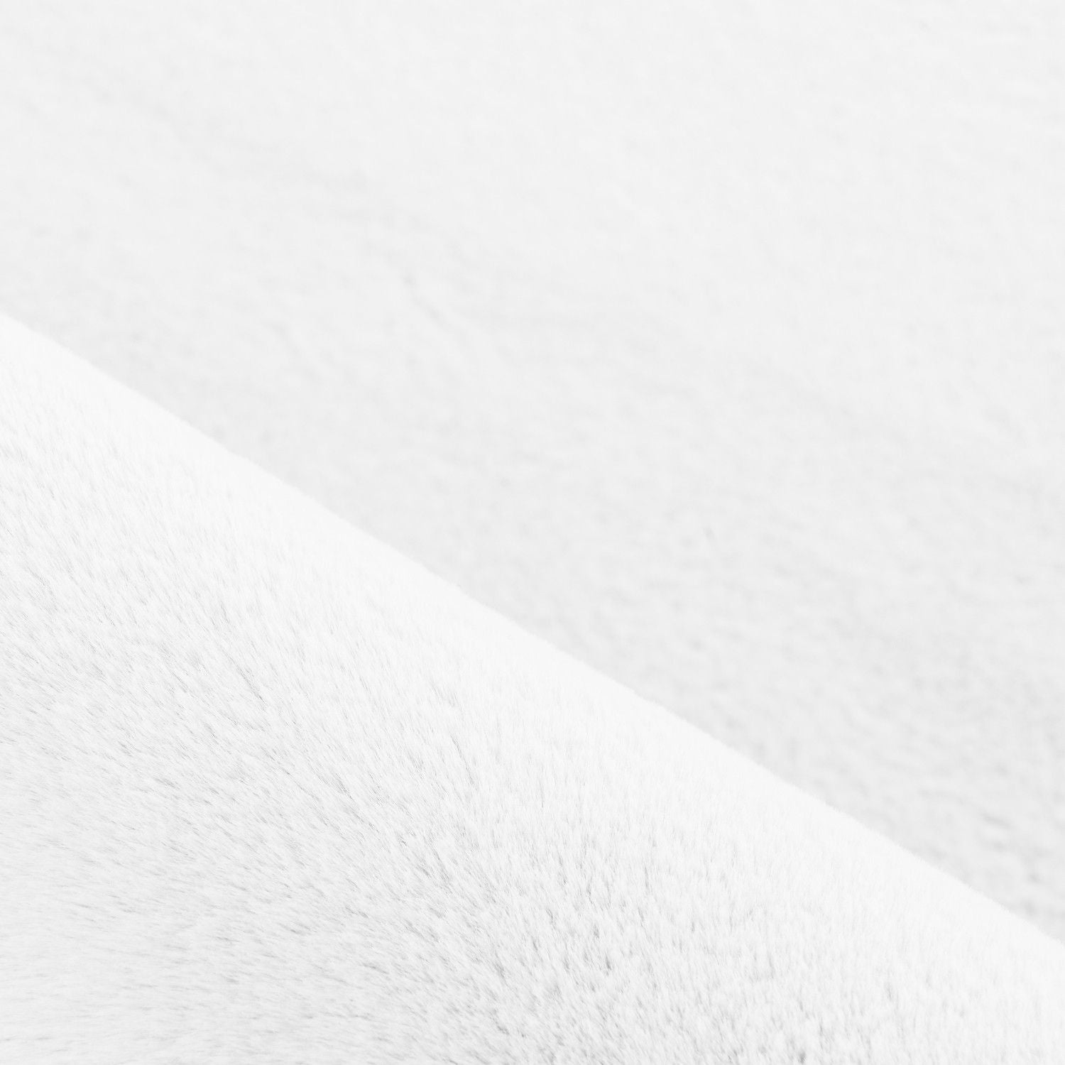 Hochflorteppiche, Unicolor - Einfarbig, Farbe Weiß, Teppich für Wohnzimmer, Rücken aus Baumwolle