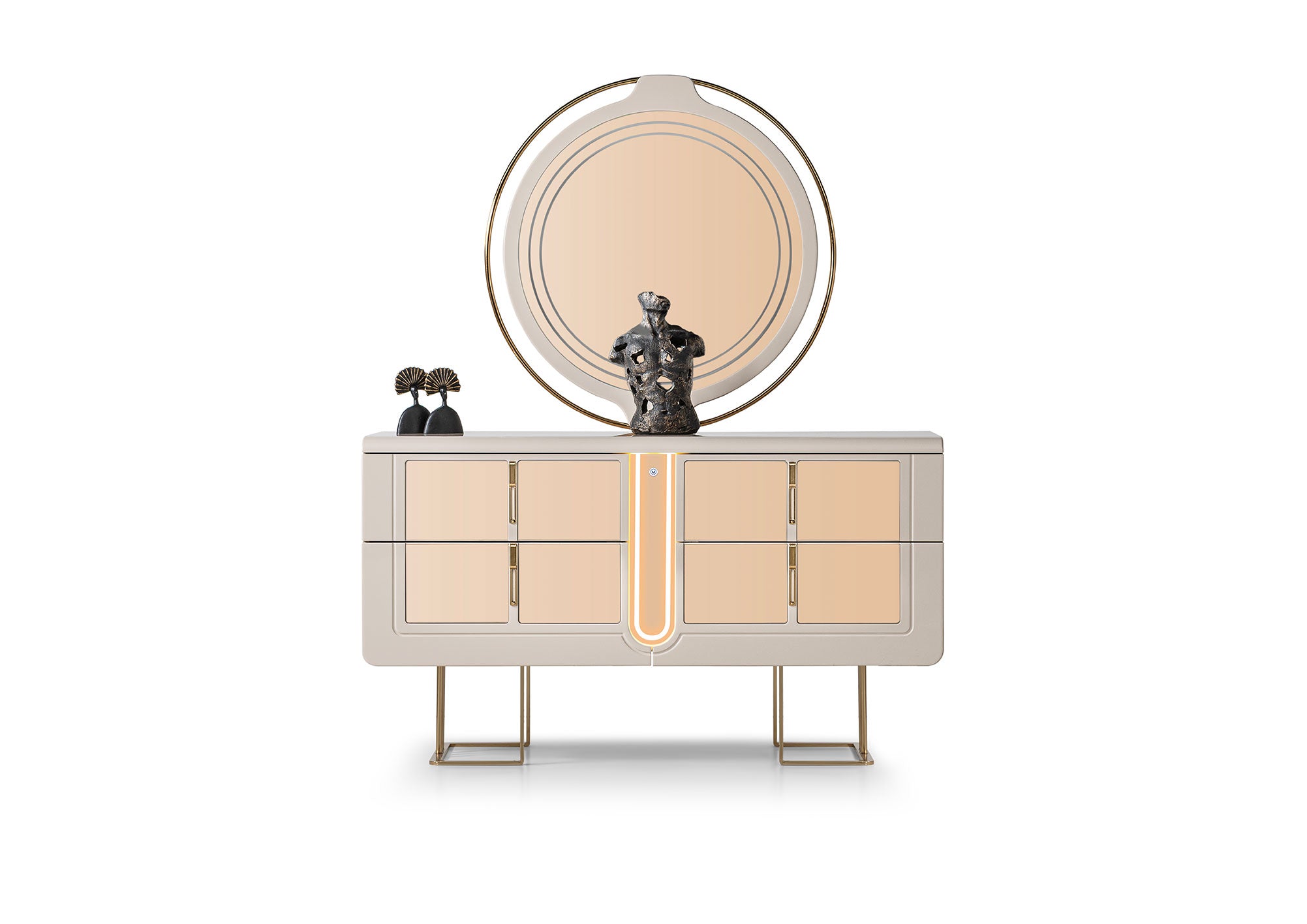 Monza Kommode mit Spiegel