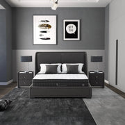 Albatros Palmera Set: Modernes Boxspringbett inkl. Matratze, Taschenfederkern & gepolstertem Kopfteil – Luxus-Design & höchster Schlafkomfort für Ihre Wohlfühloase Schlafsinn