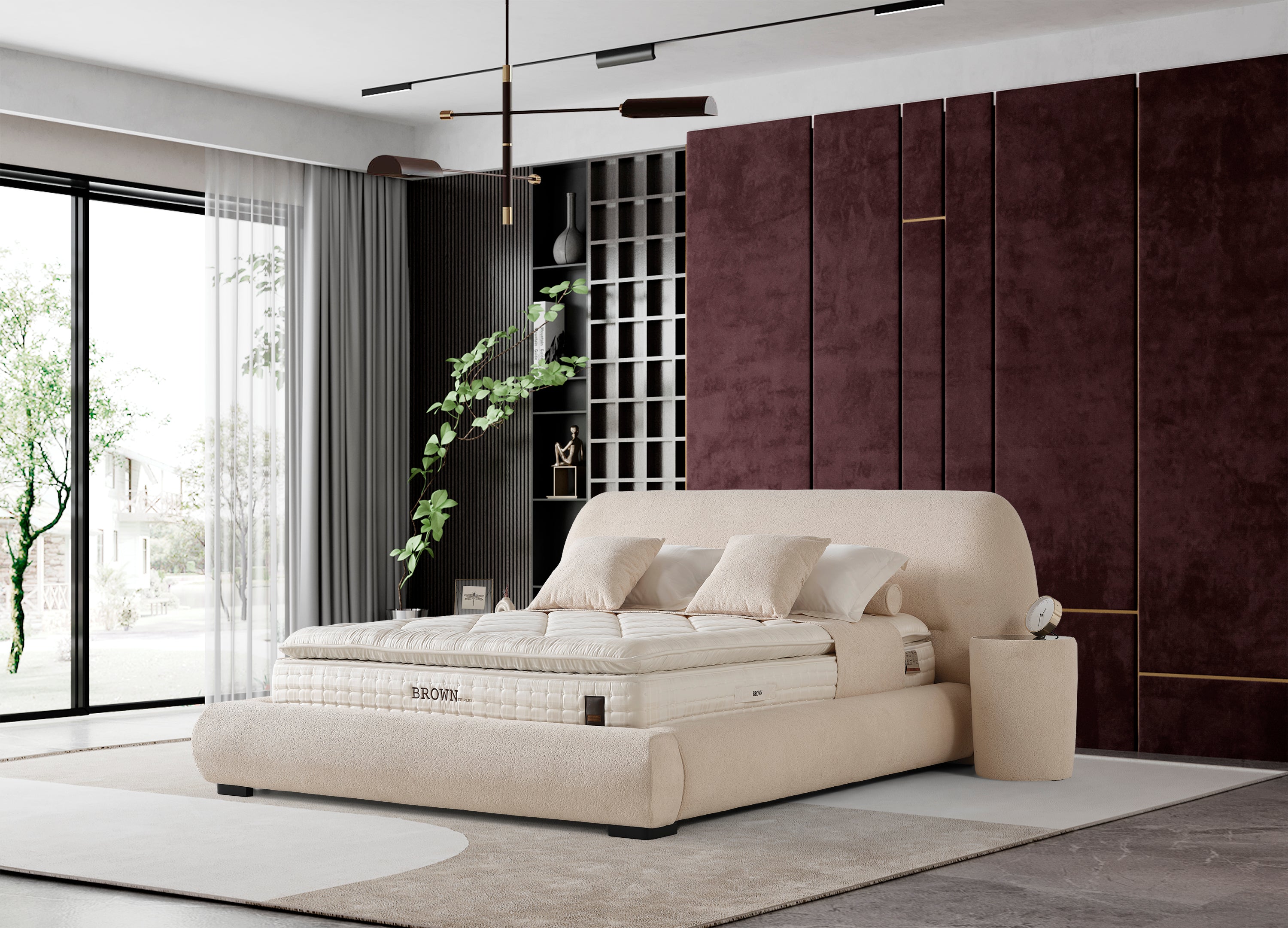 Brown Fiona Boxspringbett-Set