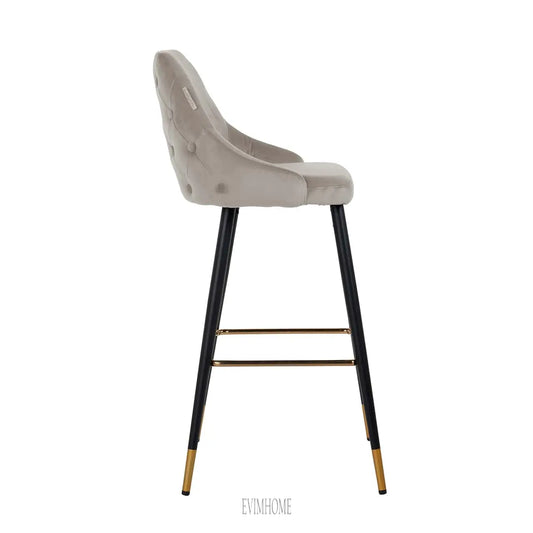 Barhocker Imani Khaki Samt (Quartz Khaki 903) Evimhome