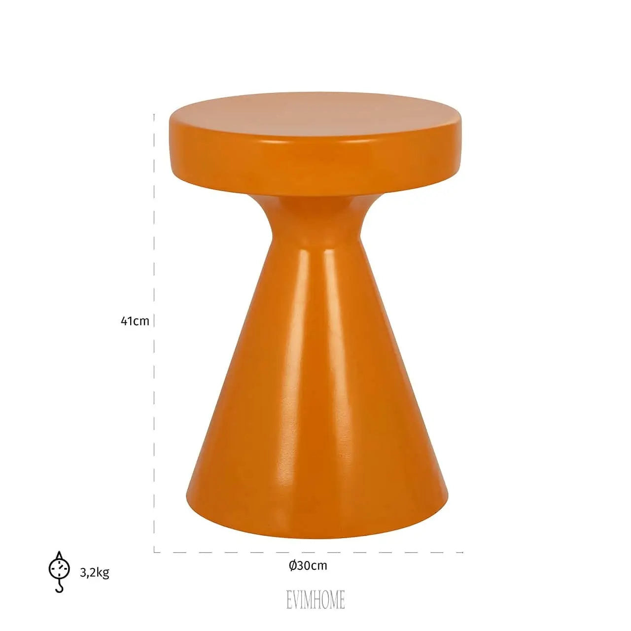 Beistelltisch Kimble orange klein 30Ã˜ Evimhome