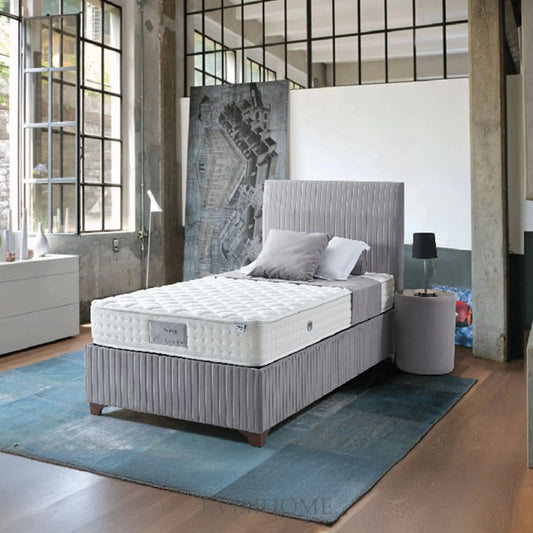 Bronze Rapid Boxspringbett Set: Ultra-Harte Matratze mit 100% Schafwolle, 4-Jahreszeiten-Komfort, Bonell-Federsystem & Luftkapseln – Für erholsamen und hygienischen Schlaf Schlafsinn