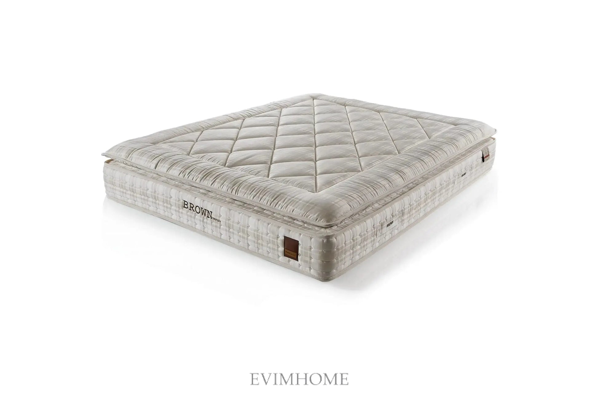 Brown Dublin Boxspringbett Set: 5-Zonen-Taschenfederkern, Mikro-Federkern & Doppelkern-Technologie für Optimalen Schlafkomfort – Kühlend, Ergonomisch & Wirbelsäulenunterstützend Schlafsinn