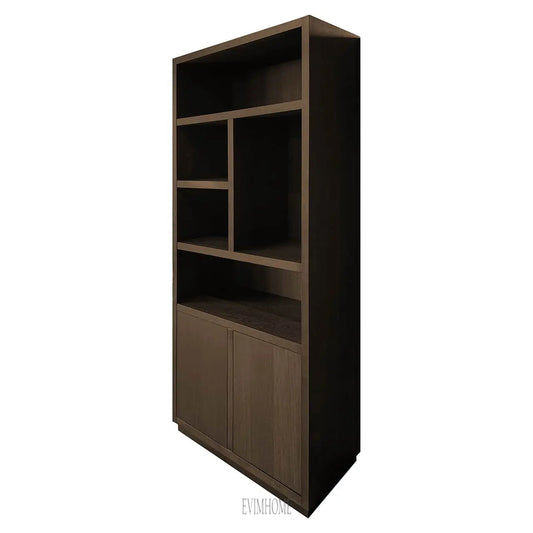 Bücherregal Oakura 2-türig (Braun) Evimhome