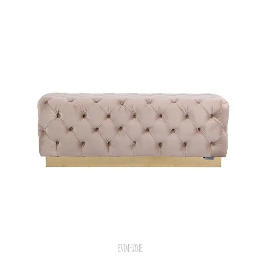 CALABRIA RÉCAMIERE GOLD | TAUPE STOFF MJ11-8 Evimhome