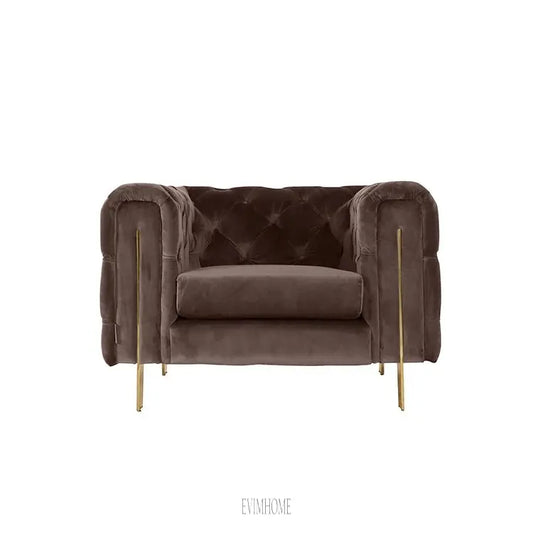 CAMPANIA SESSEL GOLD | BRAUNER STOFF MJ11-82 Evimhome