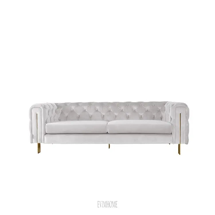 CAMPANIA SOFA GOLD | HELLGRAUER STOFF MJ11-67 Evimhome