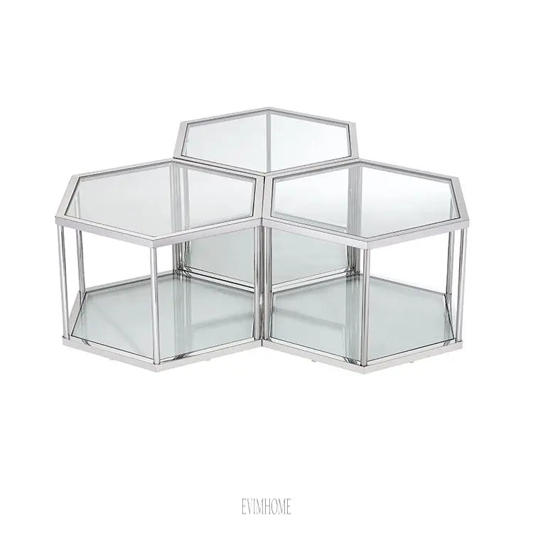 CAPRI COUCHTISCH  | TRANSPARENT 3-TEILIG Evimhome