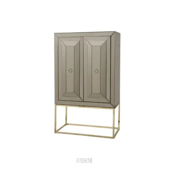 CASTRO WANDSCHRANK GOLD | 100X47,5X150 CM SEPIA Evimhome