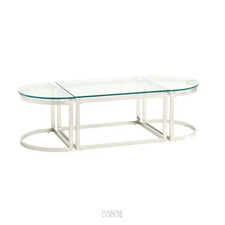 CATANIA COUCHTISCH | 150X60X42 CM TRANSPARENT Evimhome