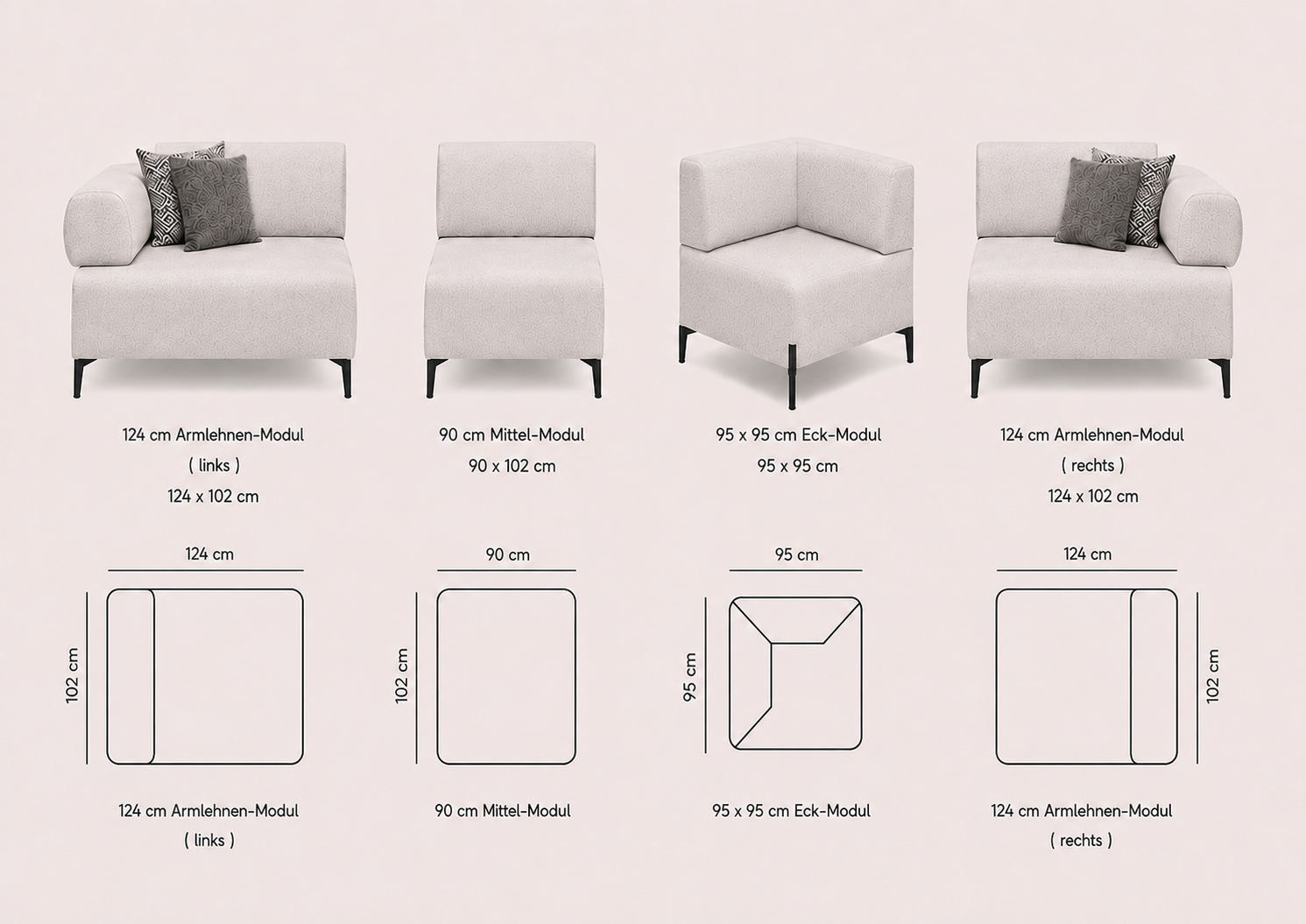 Aston Modulares Ecksofa